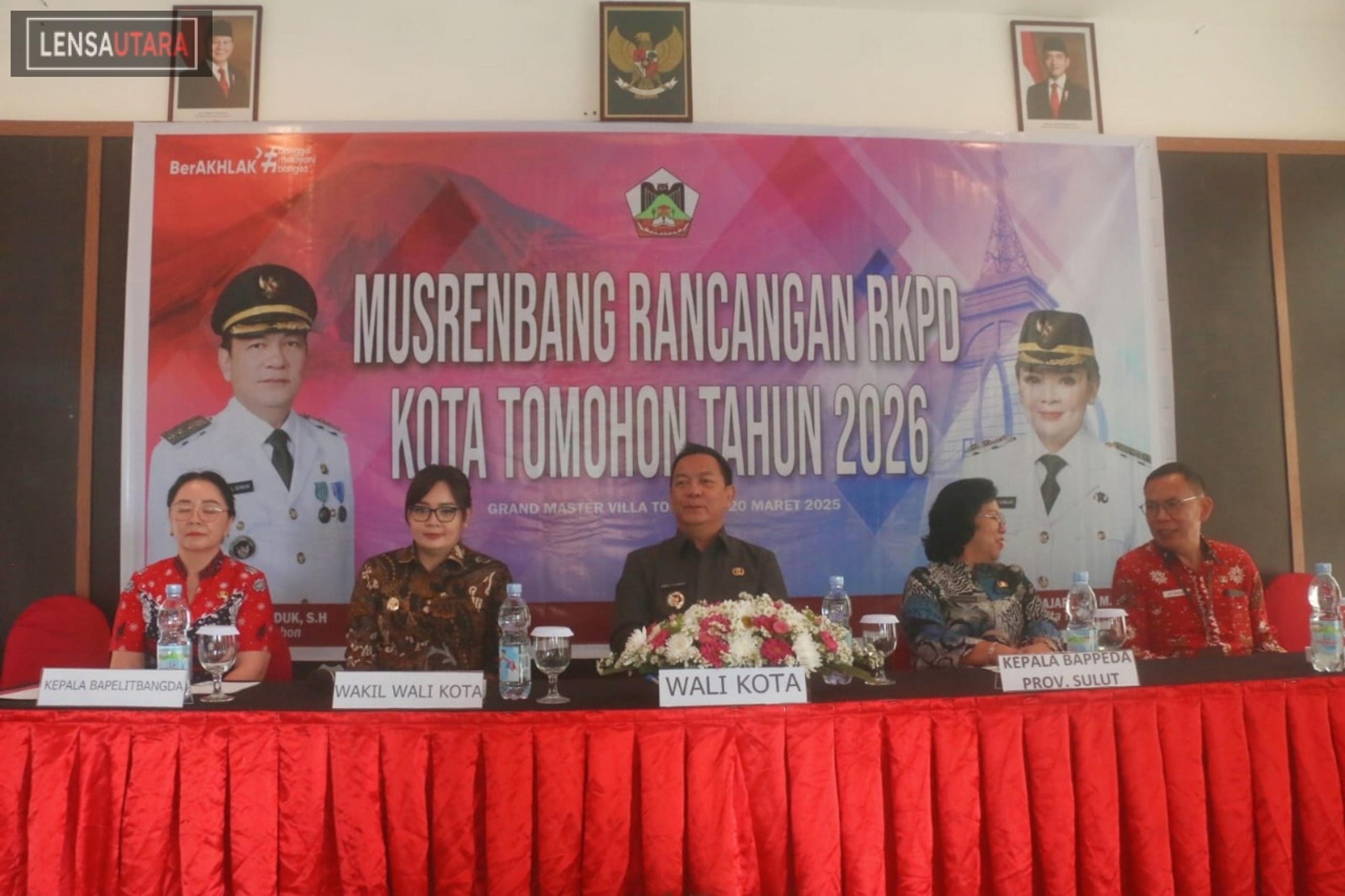 Kota Tomohon Bahas Strategi Pembangunan Lewat Musrenbang RKPD 2026