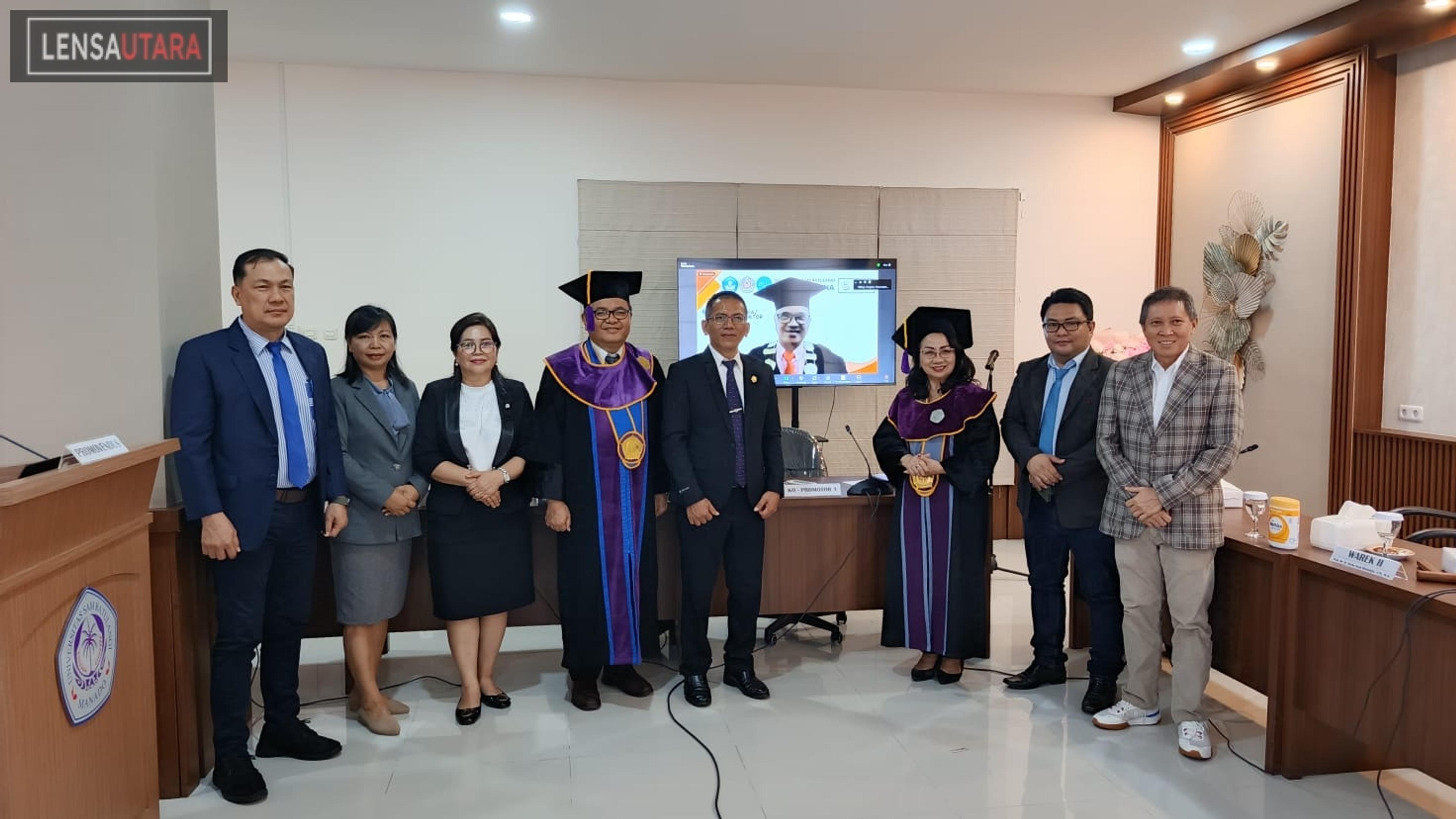 Bertekad Bantu Kembangkan Dunia Pers, Sekretaris PWI Sulut Merson Simbolon Raih Gelar Doktor Ilmu Manajemen