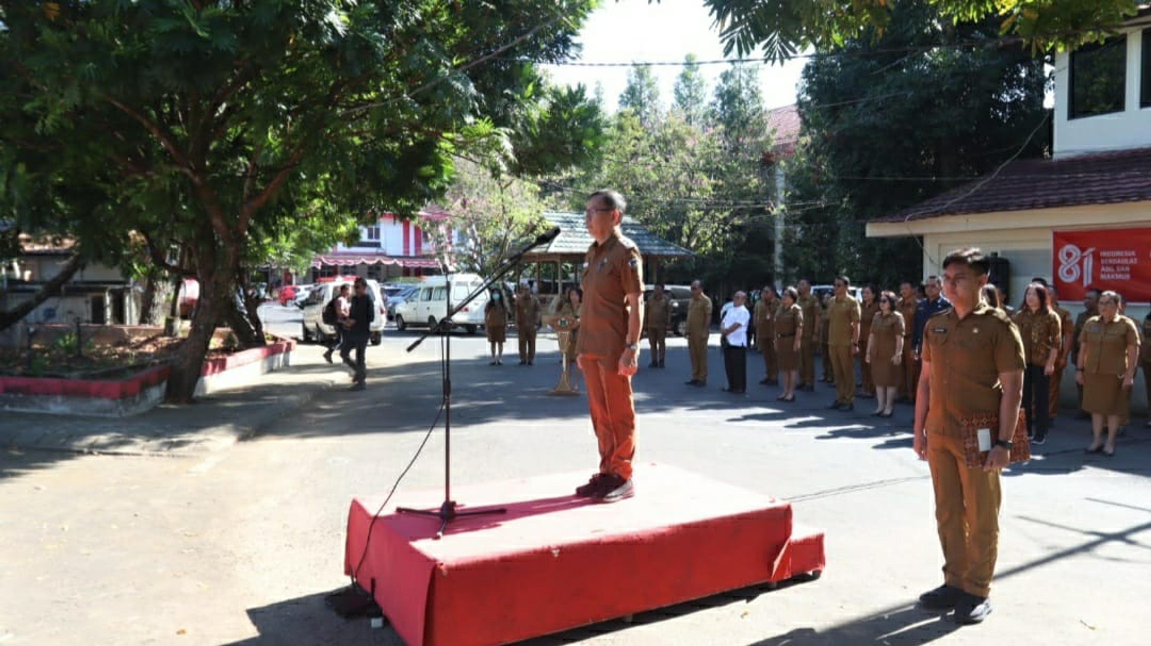 Mandagi Pimpin Apel Pemkot Tomohon Awal Bulan September 2026, Dilanjutkan dengan Launching Kemoprofilaksis Kusta