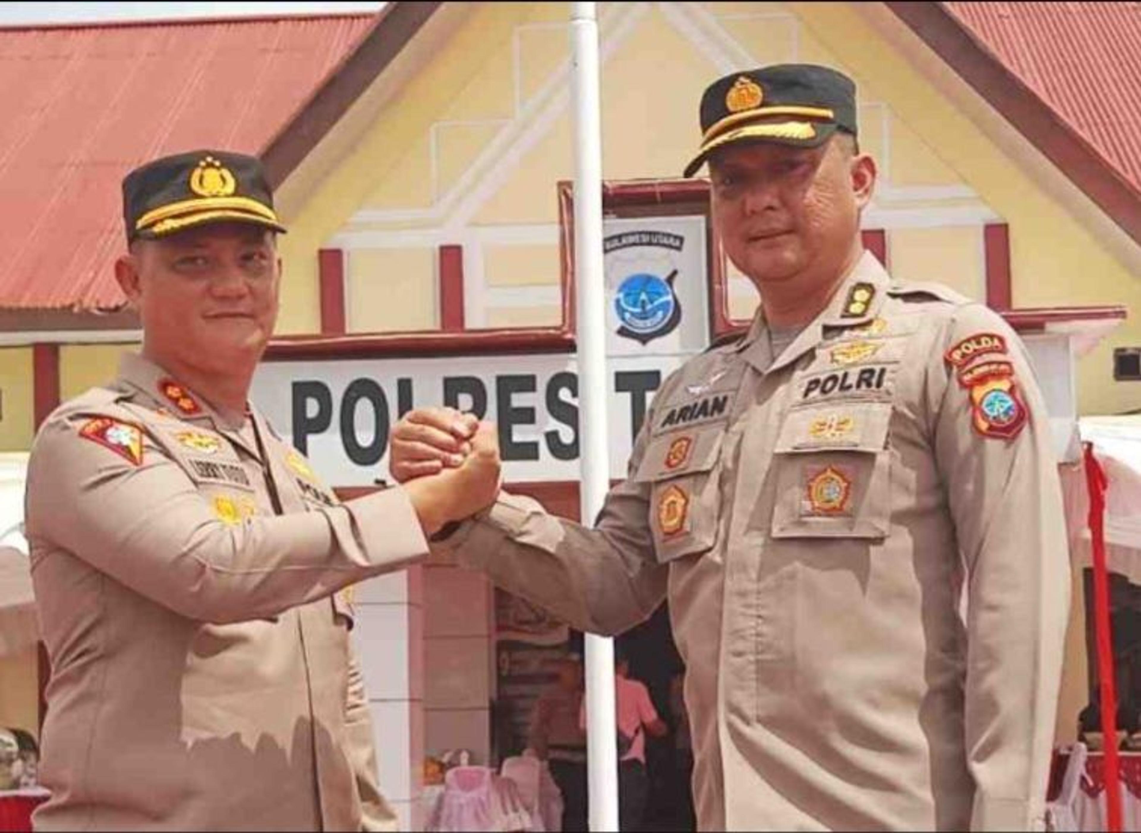 Lerry Tutu Resmi Gantikan Arian Colibrito Jabat Kapolres Tomohon