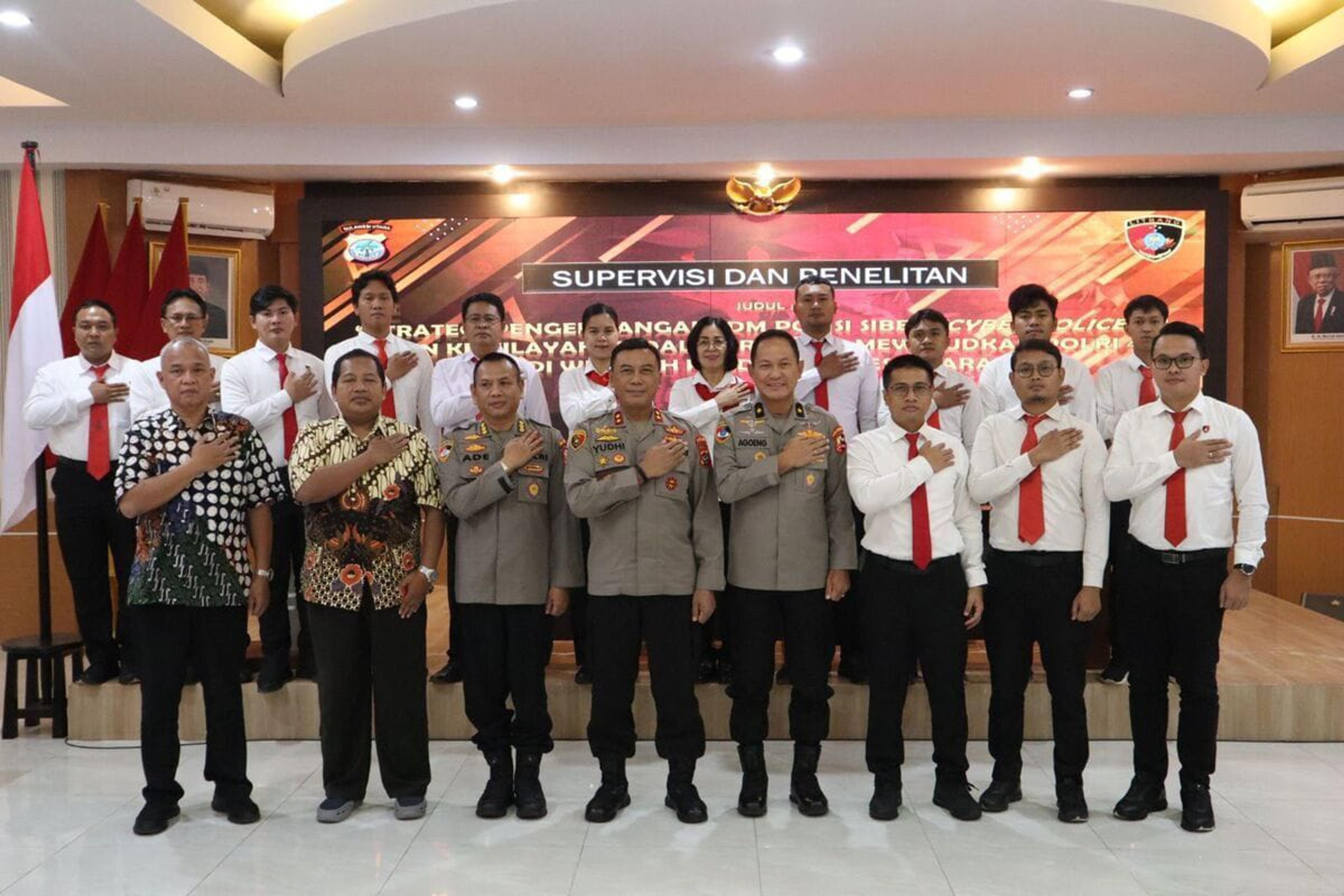 Puslitbang Polri Supervisi Penelitian Polisi Siber di Polda Sulut