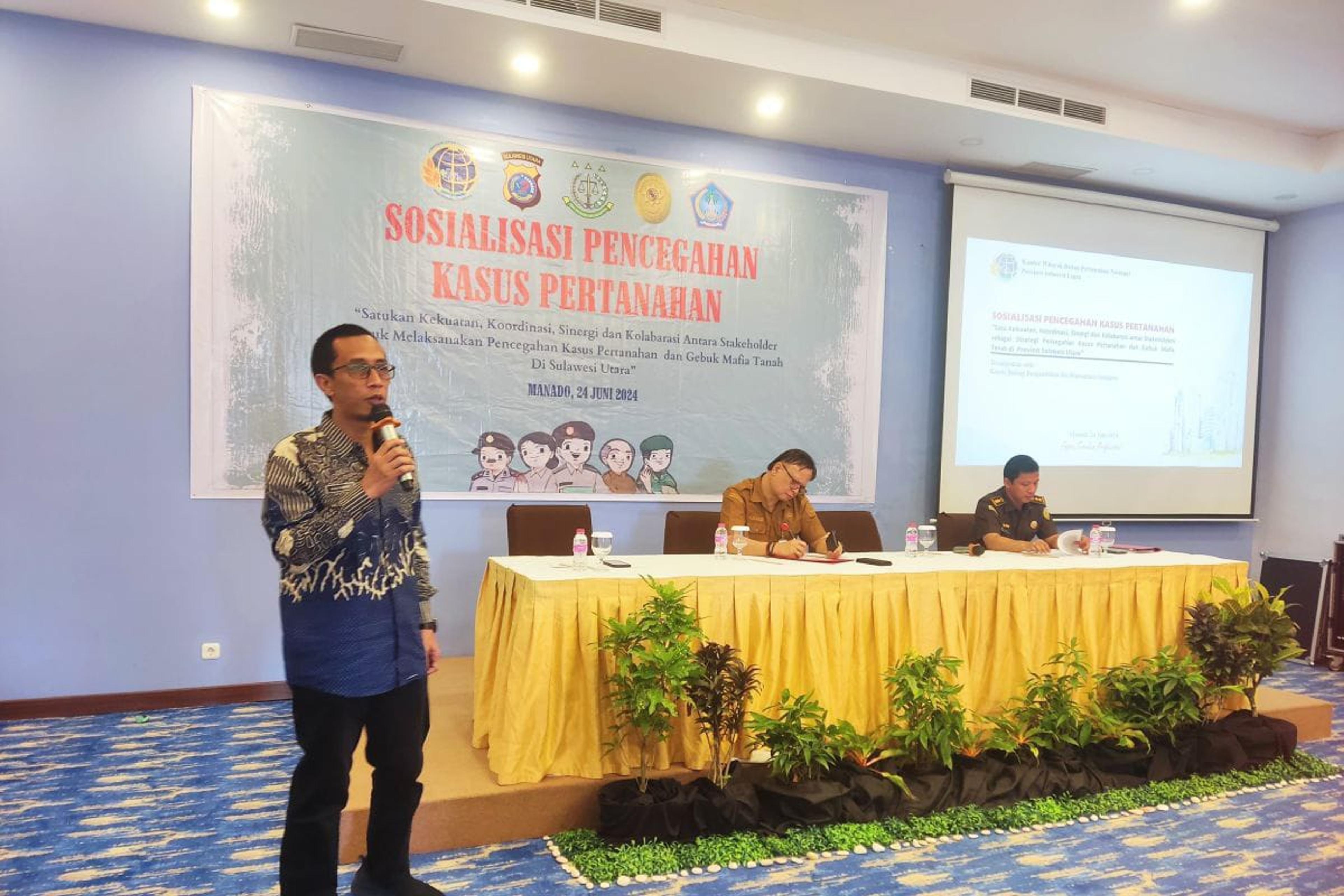 BPN dan Satgas Anti Mafia Tanah Sinergi Cegah Kasus Pertanahan di Sulut
