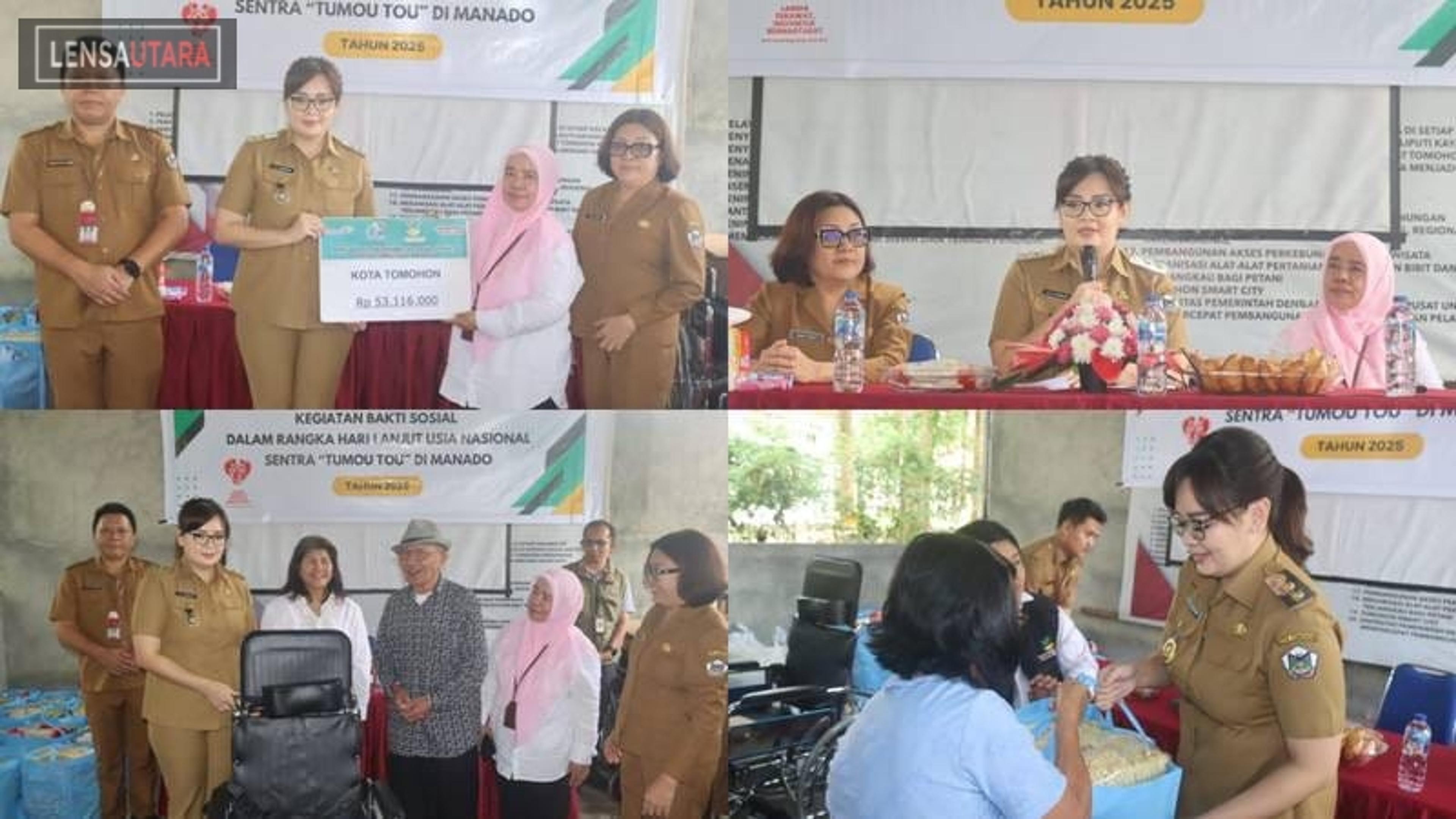 Kelompok Rentan, Lansia dan Disabilitas di Tomohon Terima Bantuan