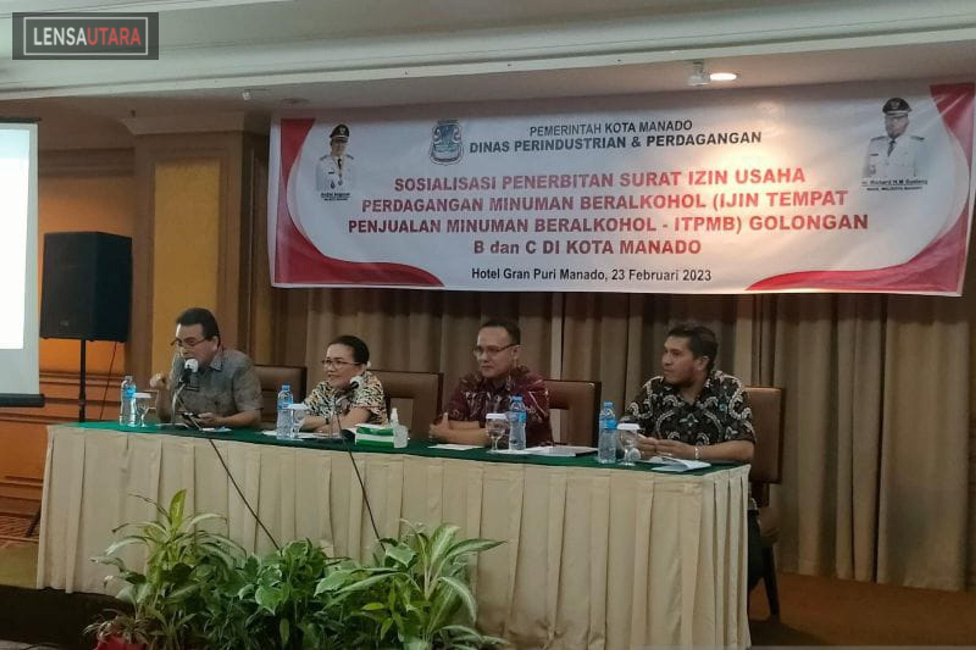 Sosialisasi Perda Minuman Alkohol, Disperindag Manado Ingatkan Sanksi