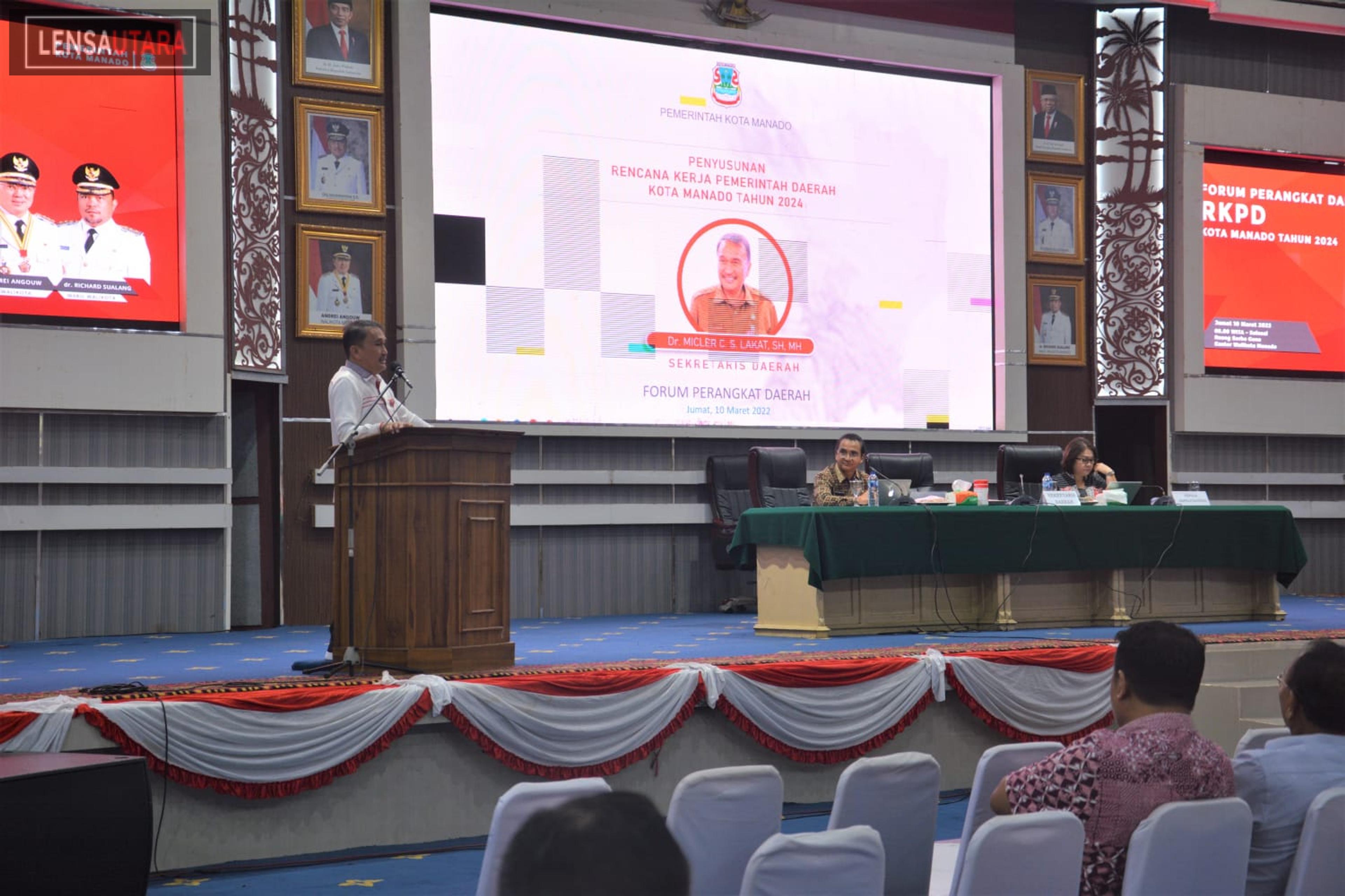 Sukseskan Program, Lakat: Kemajuan Kota Manado Butuh Dukungan dan Suport