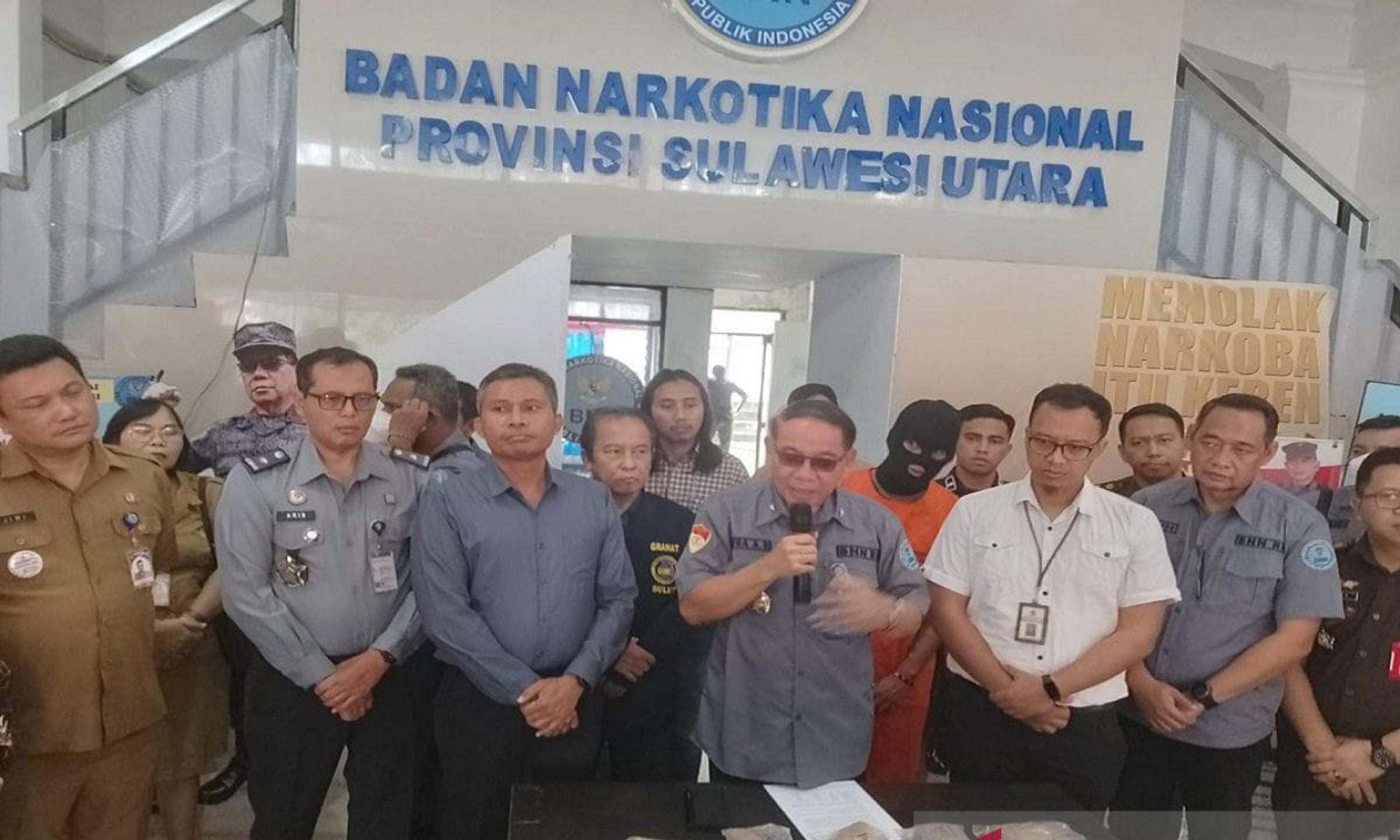 BNN Sulut Musnahkan Barang Bukti Narkotika Ganja 524 gram