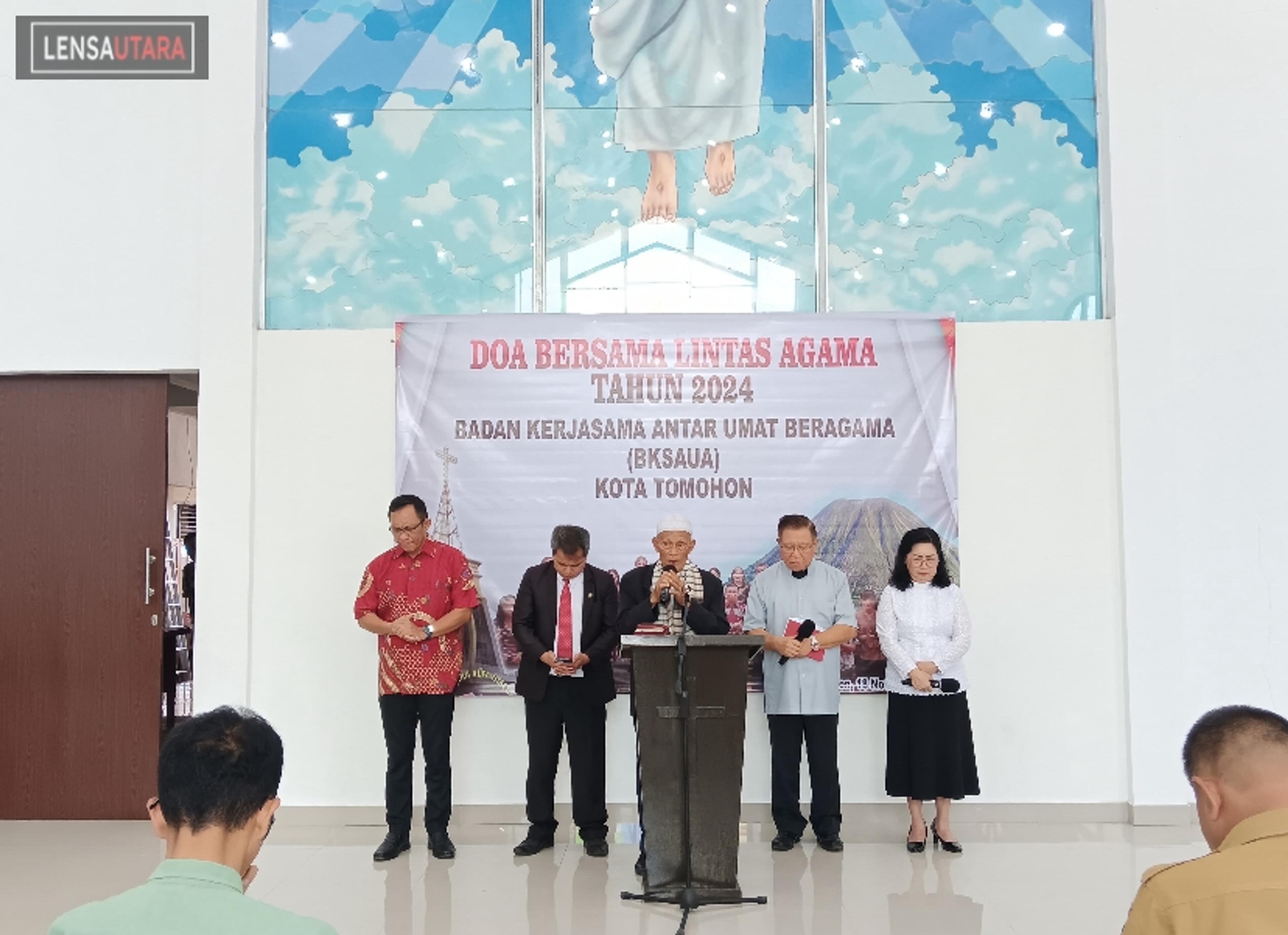 BKSAUA Kota Tomohon Gelar Doa Bersama Lintas Agama