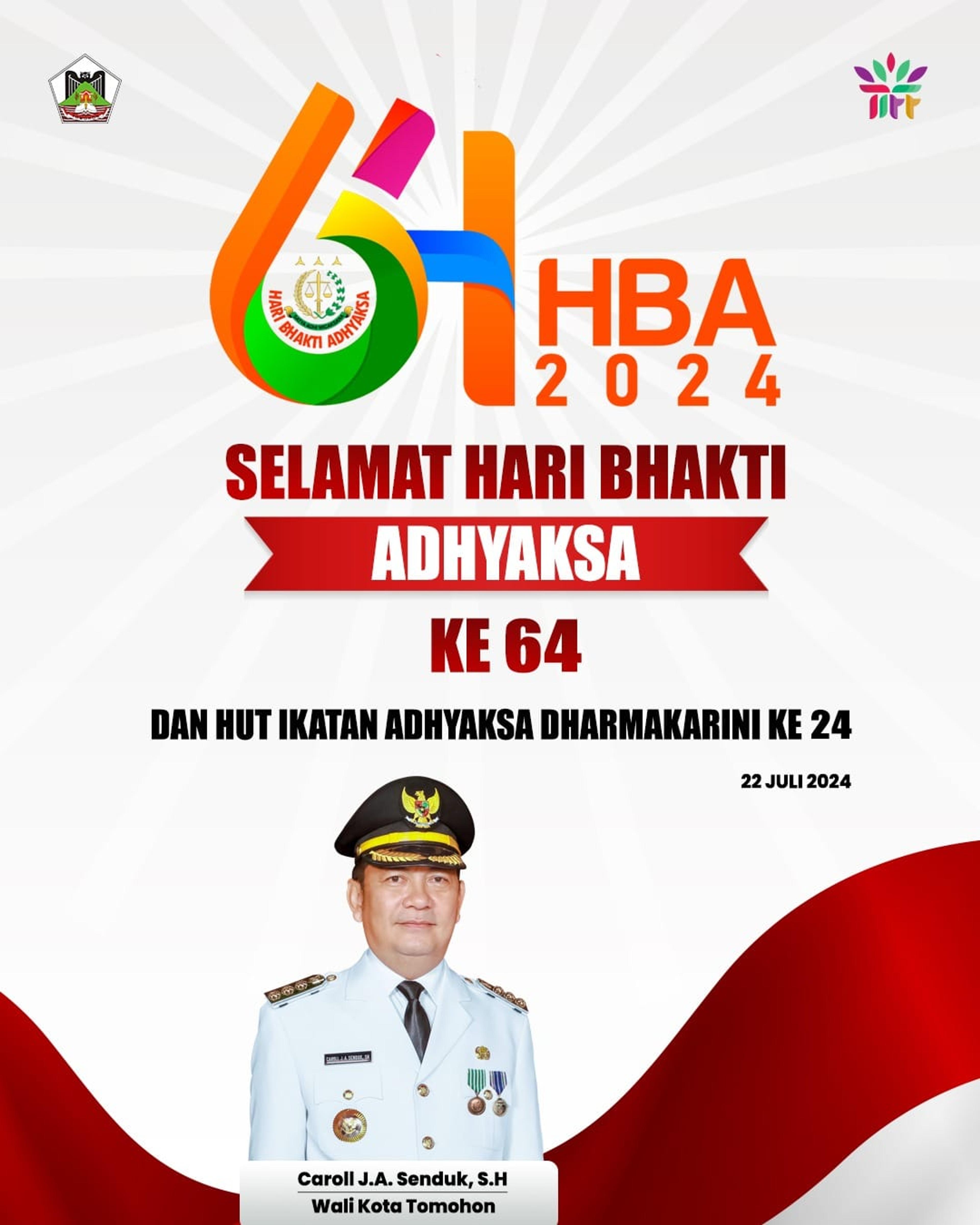 Walikota Caroll Apresiasi Kinerja Kejaksaan di Hari Bhakti Adhyaksa ke-64