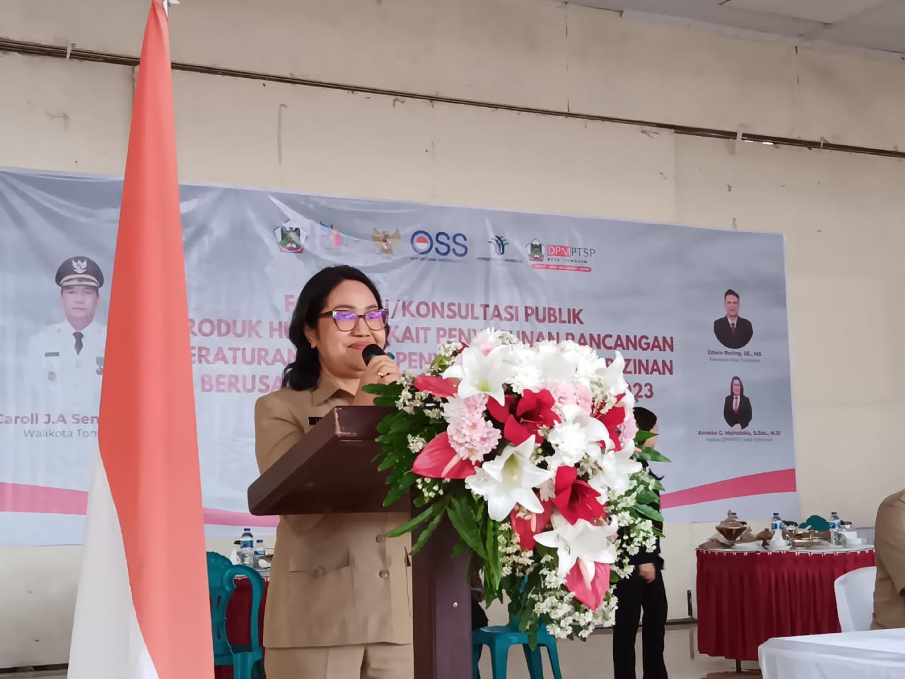 Pemkot Tomohon Gelar Konsultasi Publik Produk Hukum Penyusunan Ranperda