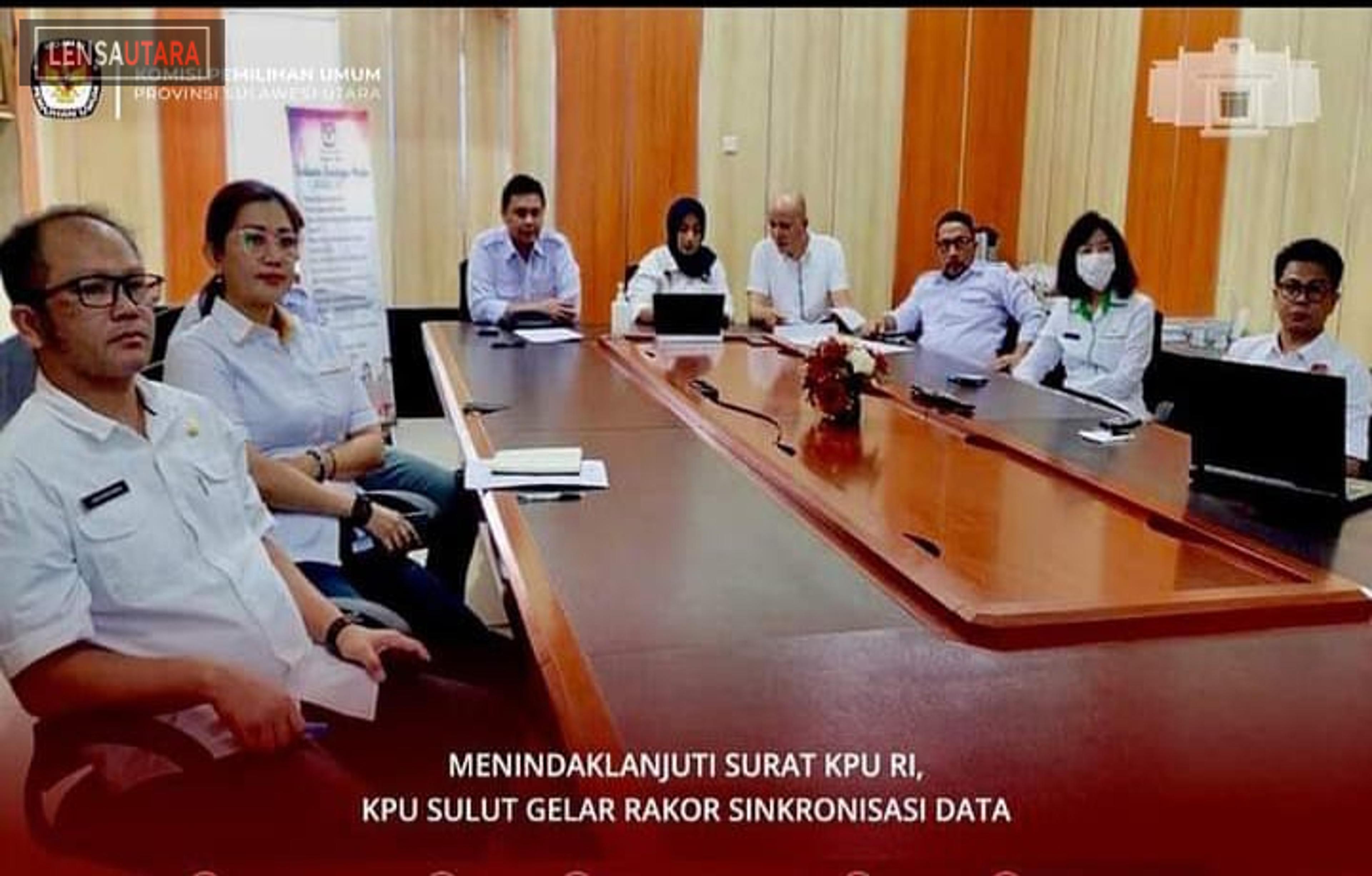 KPU Sulut Gelar Rakor Sinkronisasi Data