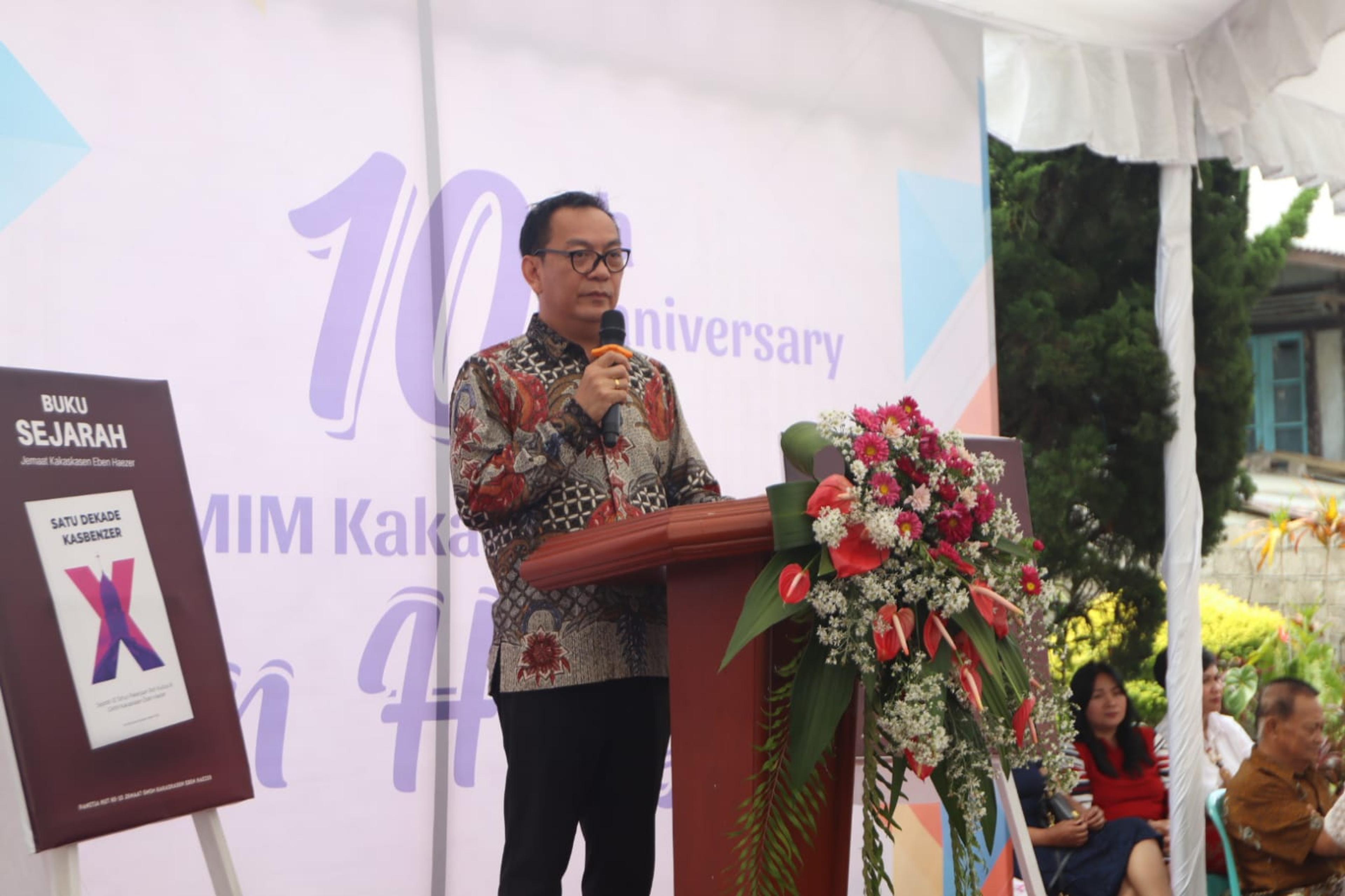 HUT ke-10 GMIM Kakaskasen Eben Haezer, Caroll: Sinergitas Pemerintah dan Gereja untuk Kemajuan Jemaat
