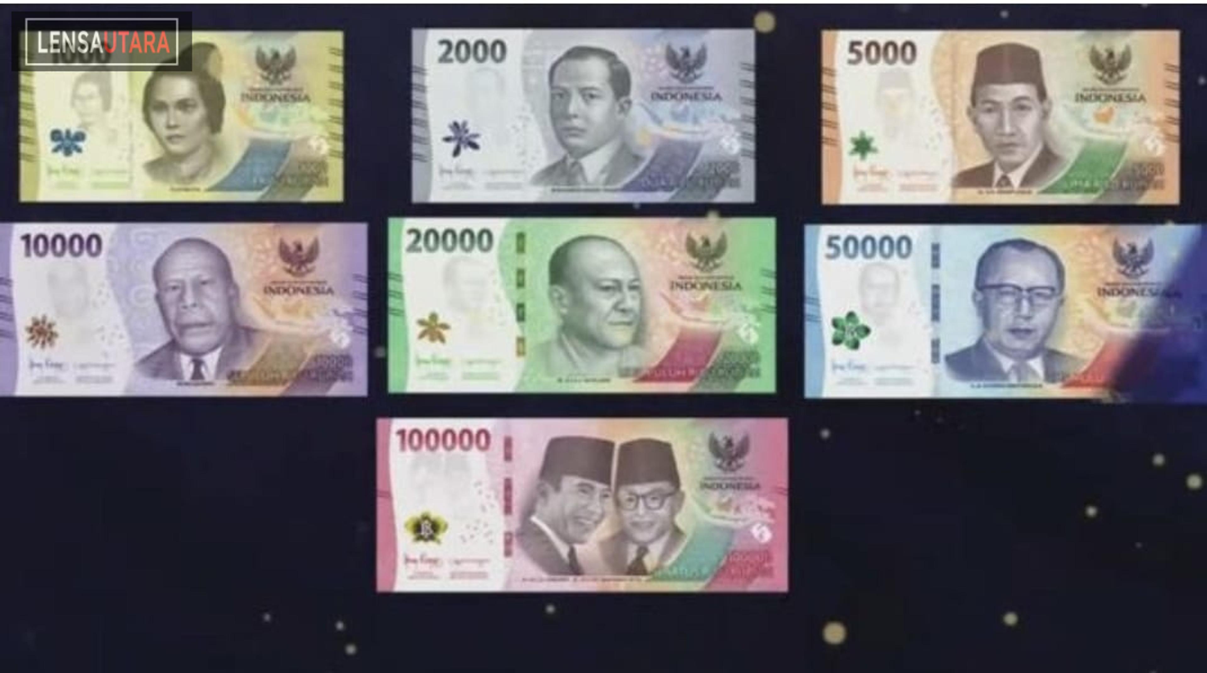 BI Resmi Luncurkan 7 Uang Rupiah Kertas Baru Tahun 2022
