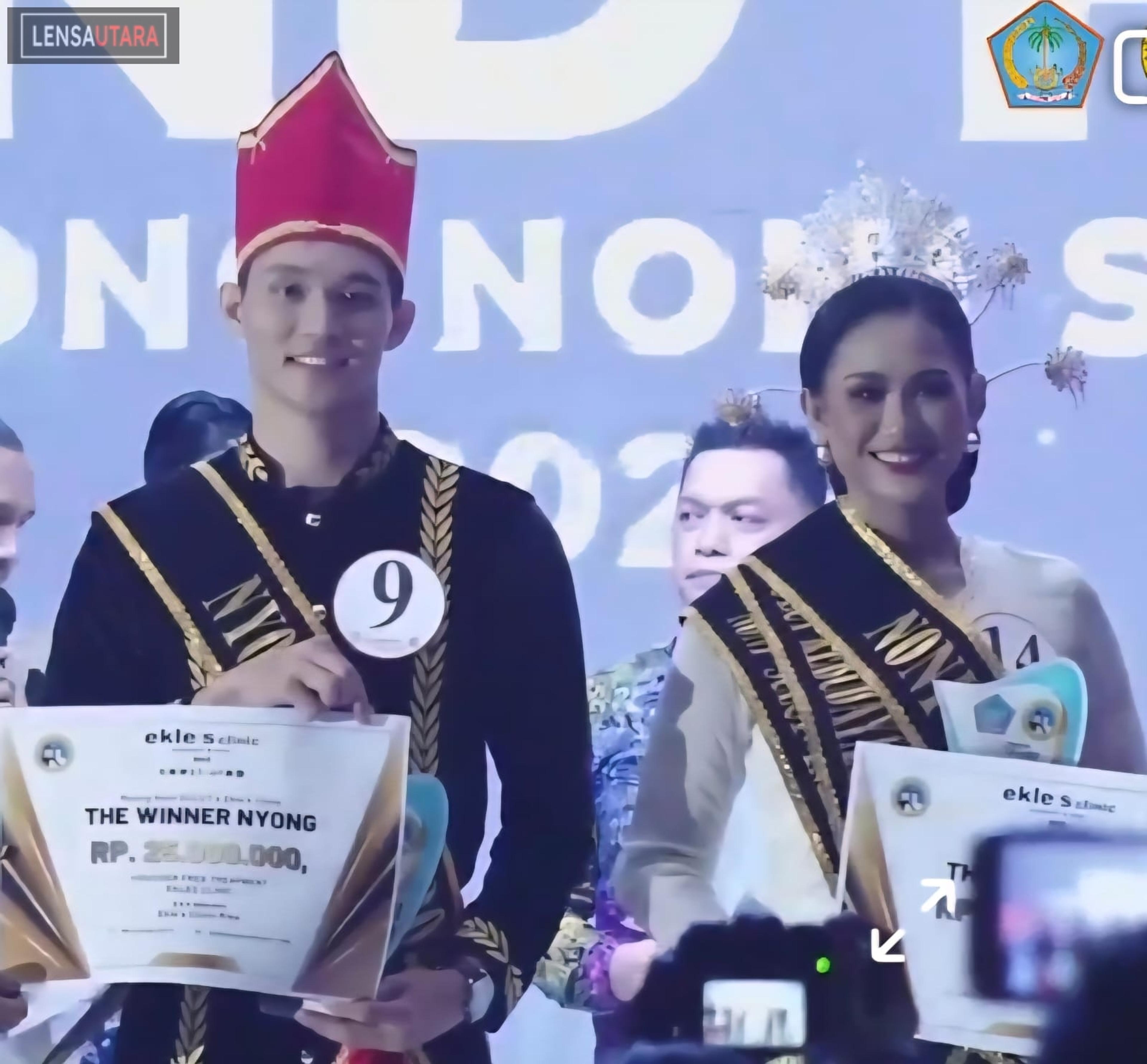 Ariel Walandouw dan Bernanda Paparang Raih Nyong dan Noni Sulut 2025