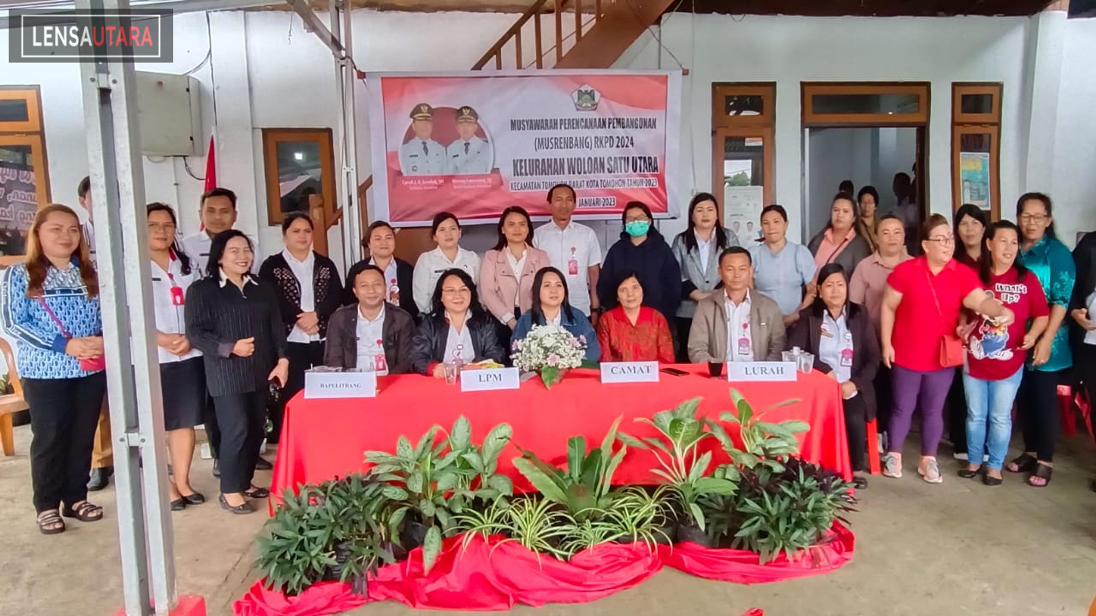 Gelar Musrenbang, Kelurahan Woloan Satu Utara bahas 10 Program Prioritas