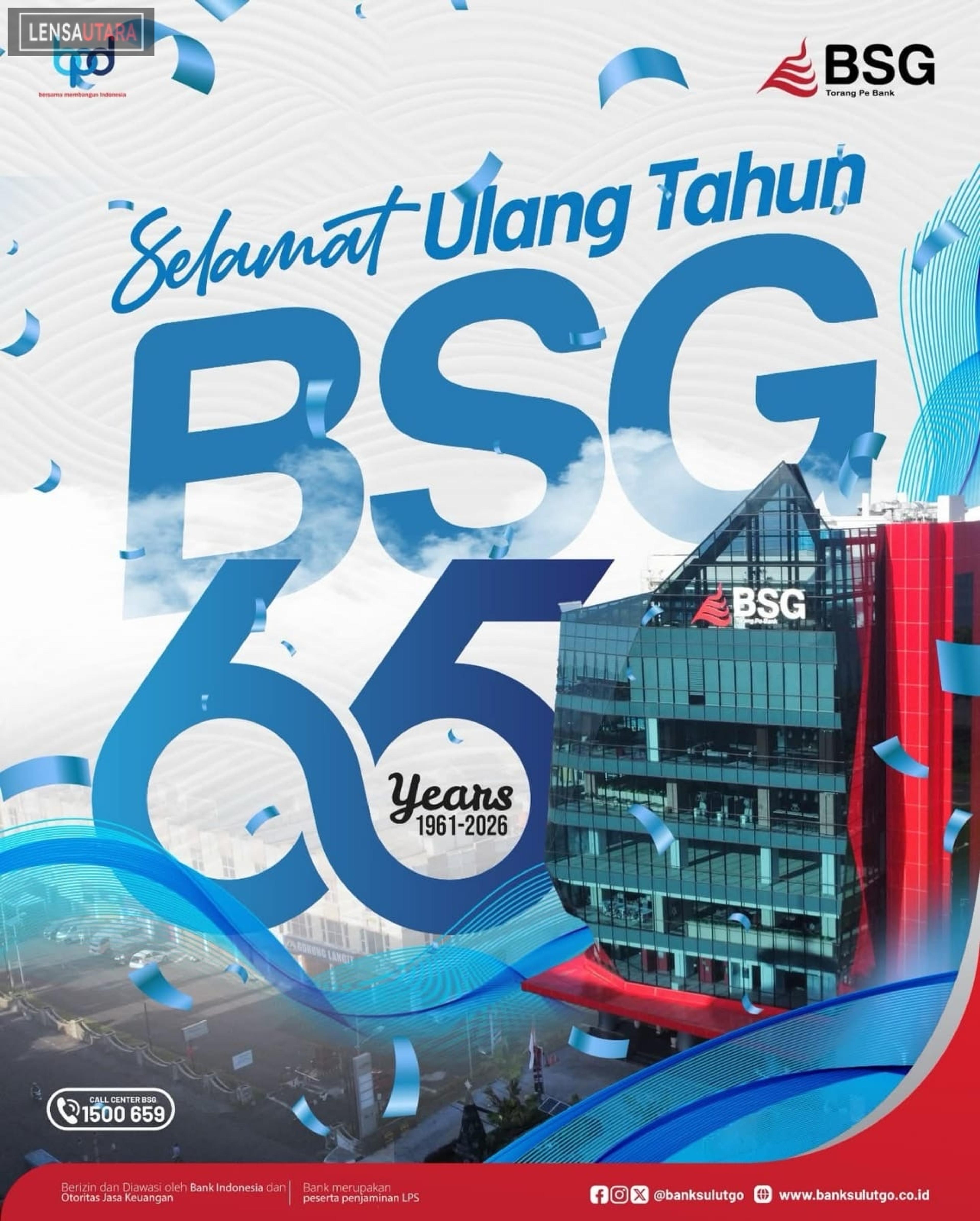 Bank SulutGo Genap Usia 65 Tahun, Dirut Revino: Kami akan Terus Maju