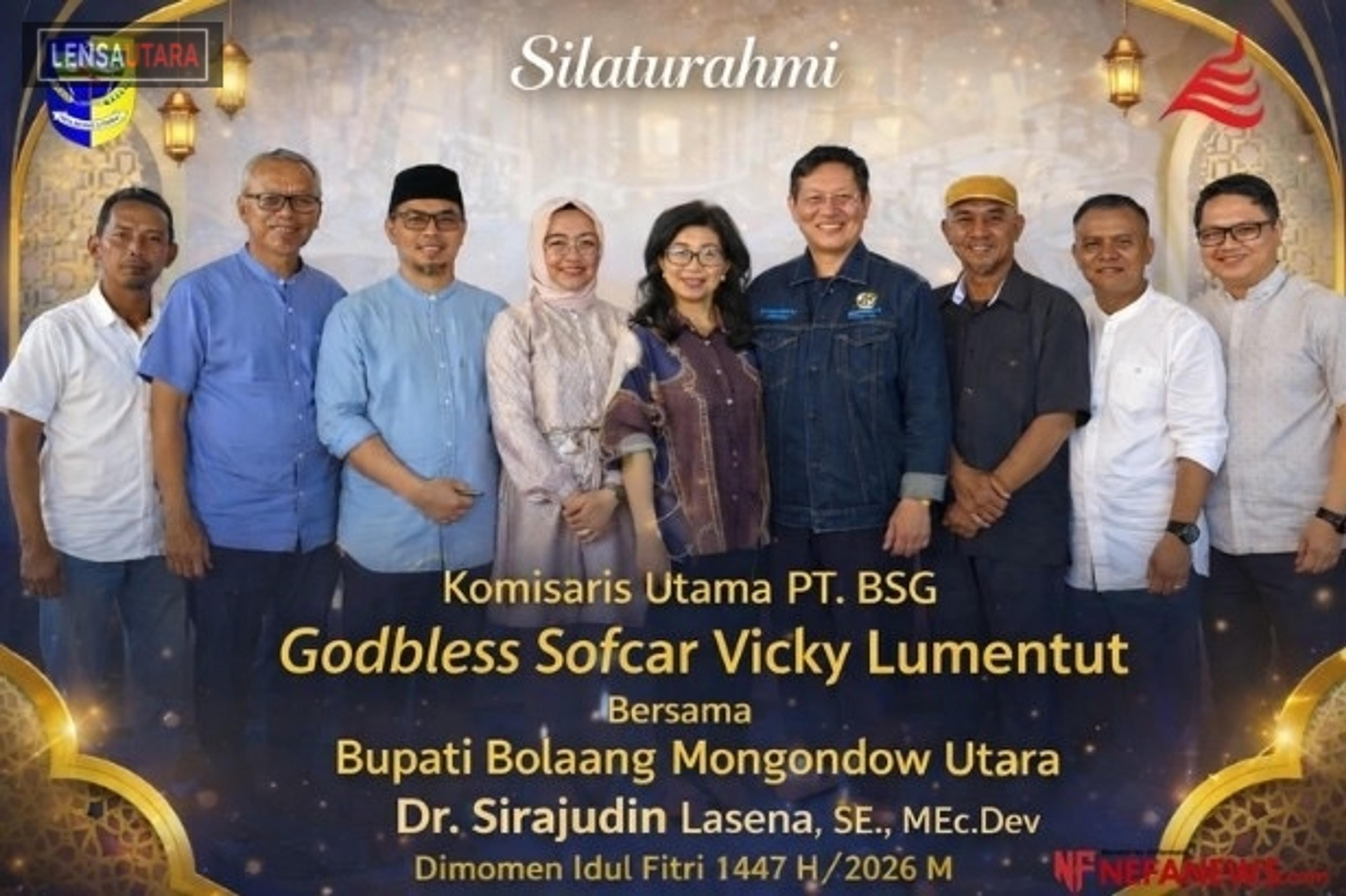 Komut BSG Kunjungi Bupati Bolmut di Momen Idul Fitri