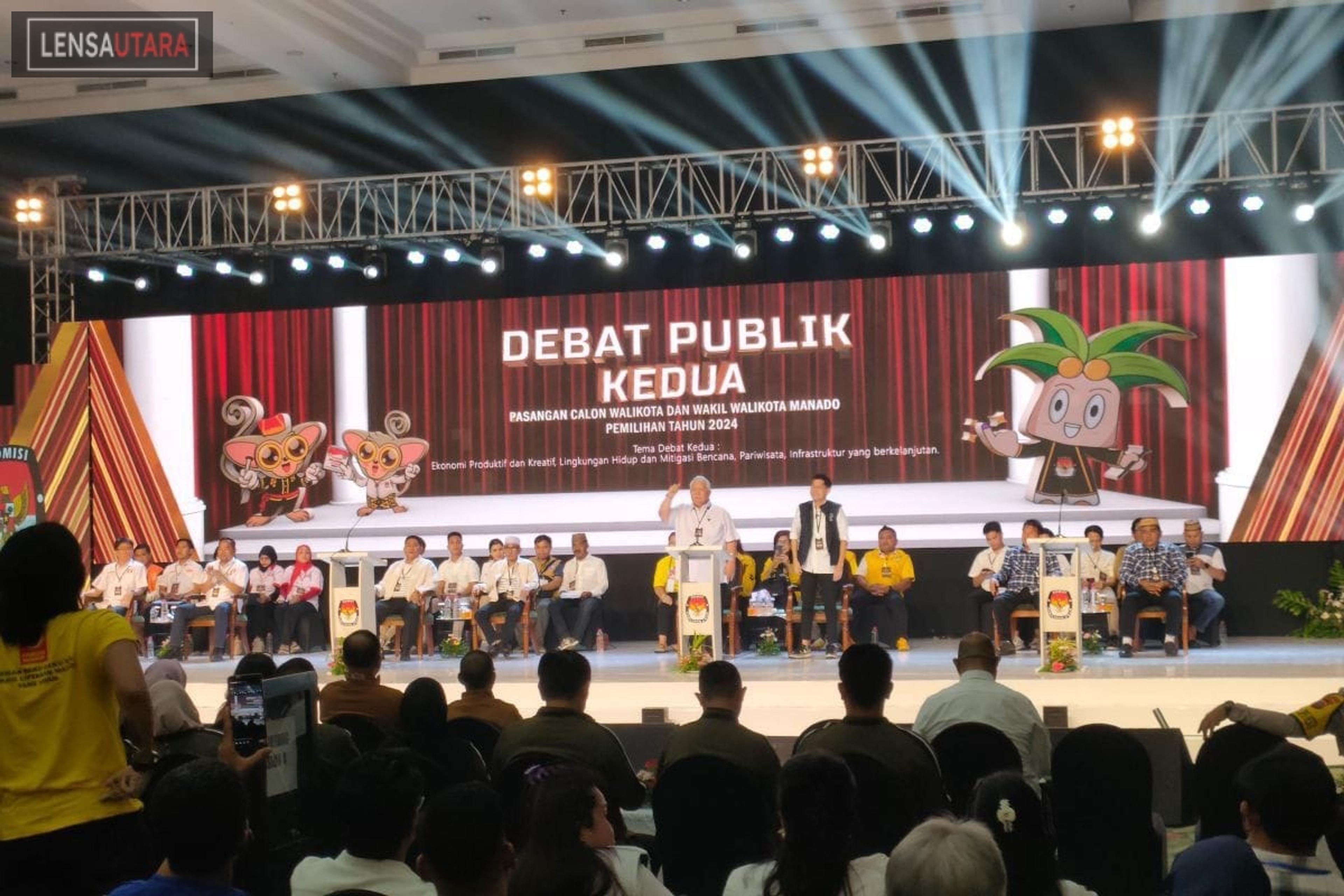 KPU Gelar Debat Publik Kedua Paslon Wali Kota-Wawali Manado