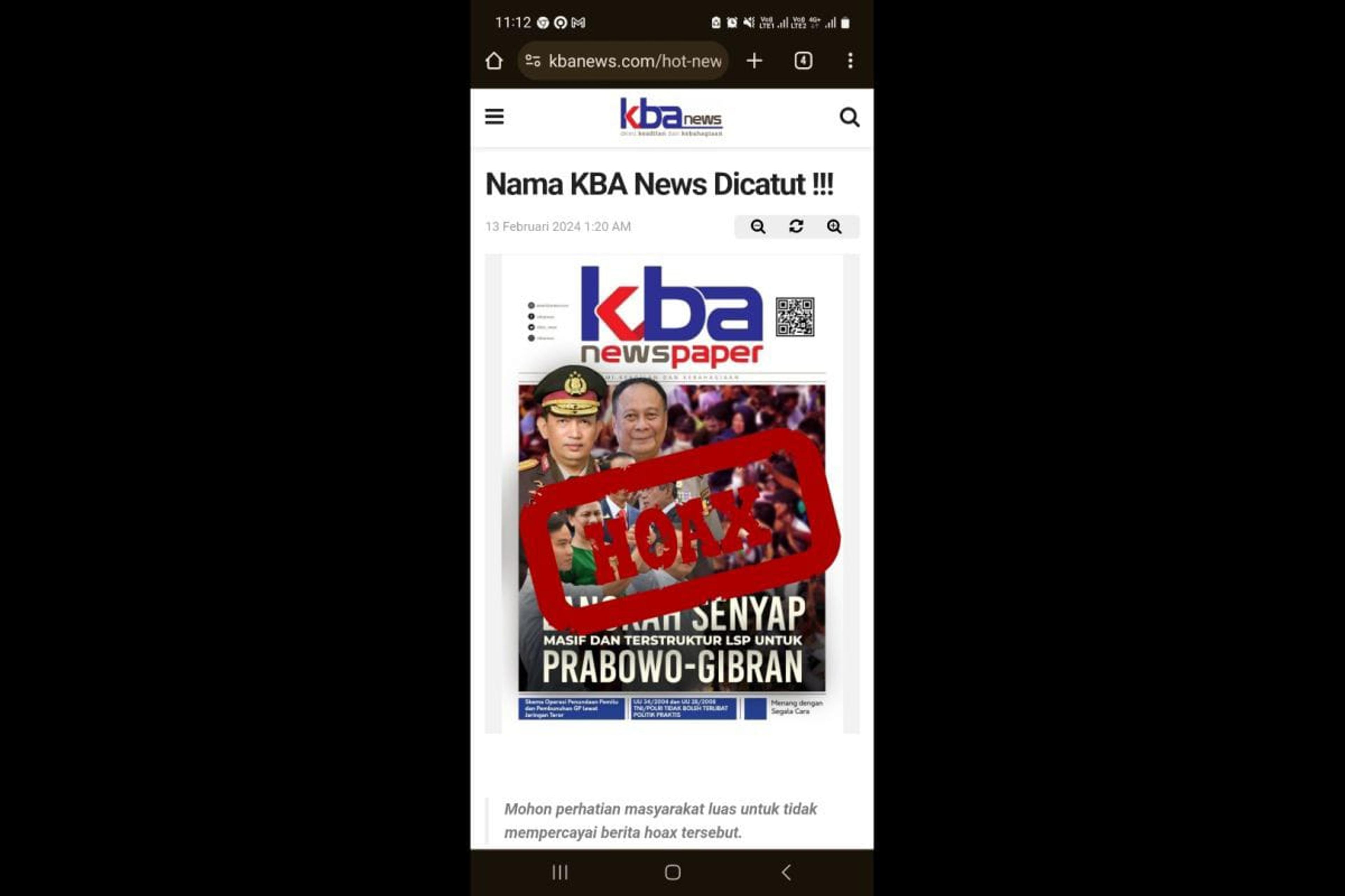 Polri Usut Pembuat Hoaks Ketidaknetralan Kapolri di Pemilu