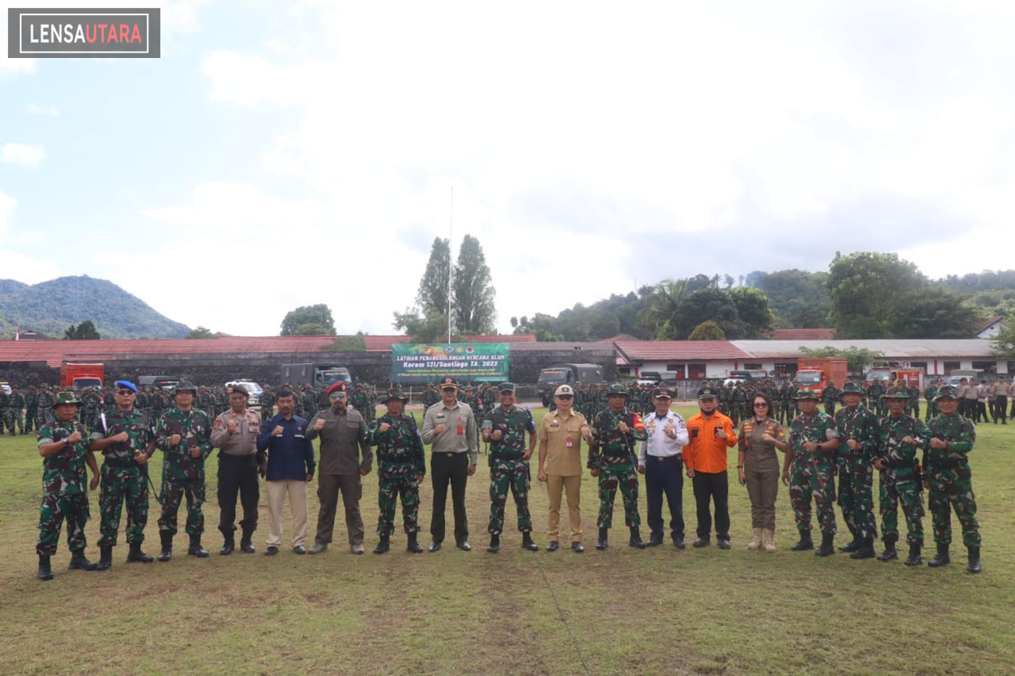 Tomohon Jadi Tempat Pelatihan Penanggulangan Bencana Alam Korem 131 Santiago