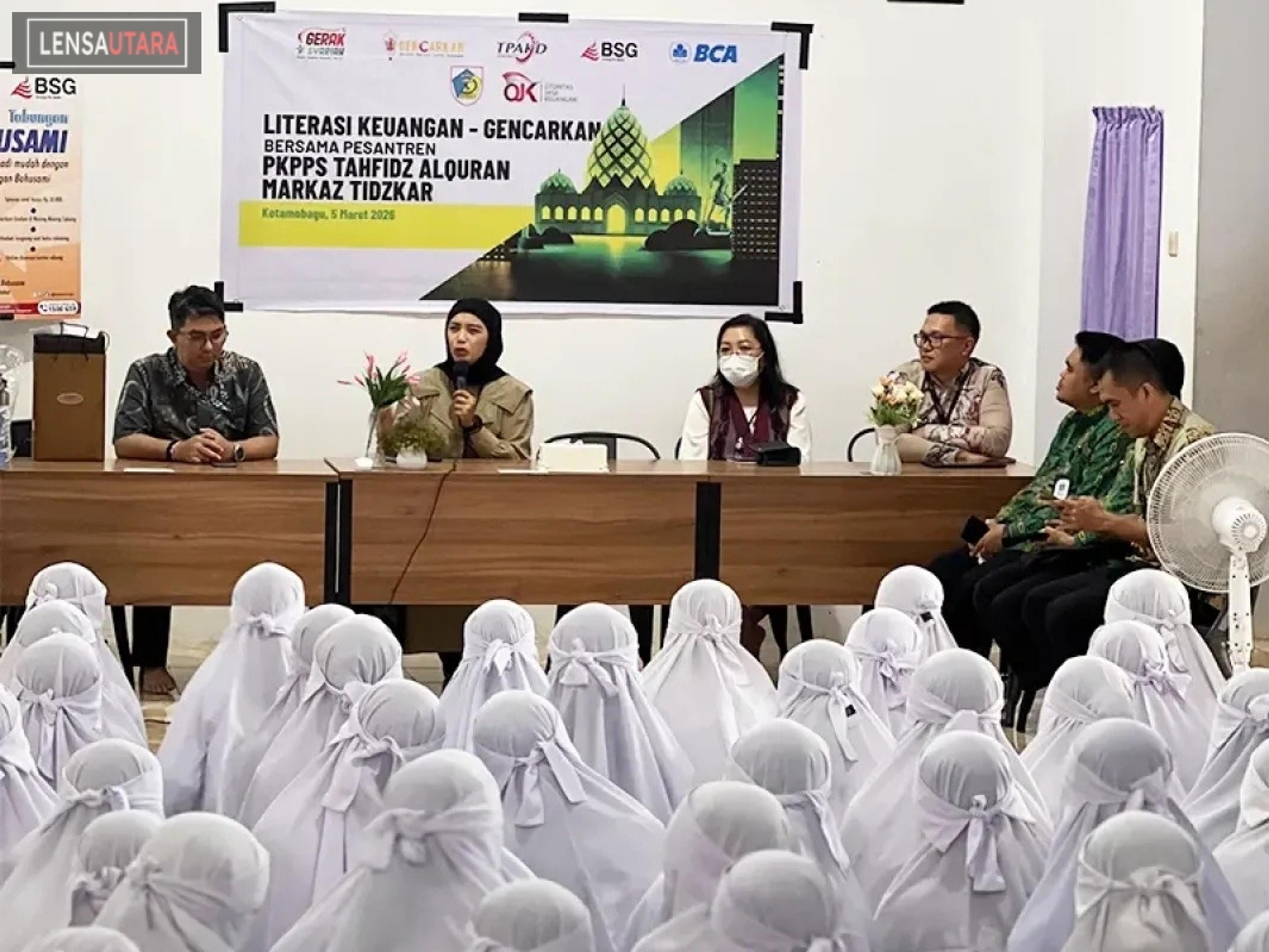 BSG, BCA, dan OJK Bersinergi, Perkuat Literasi Keuangan di Pesantren Markaz Tidzkar Kotamobagu