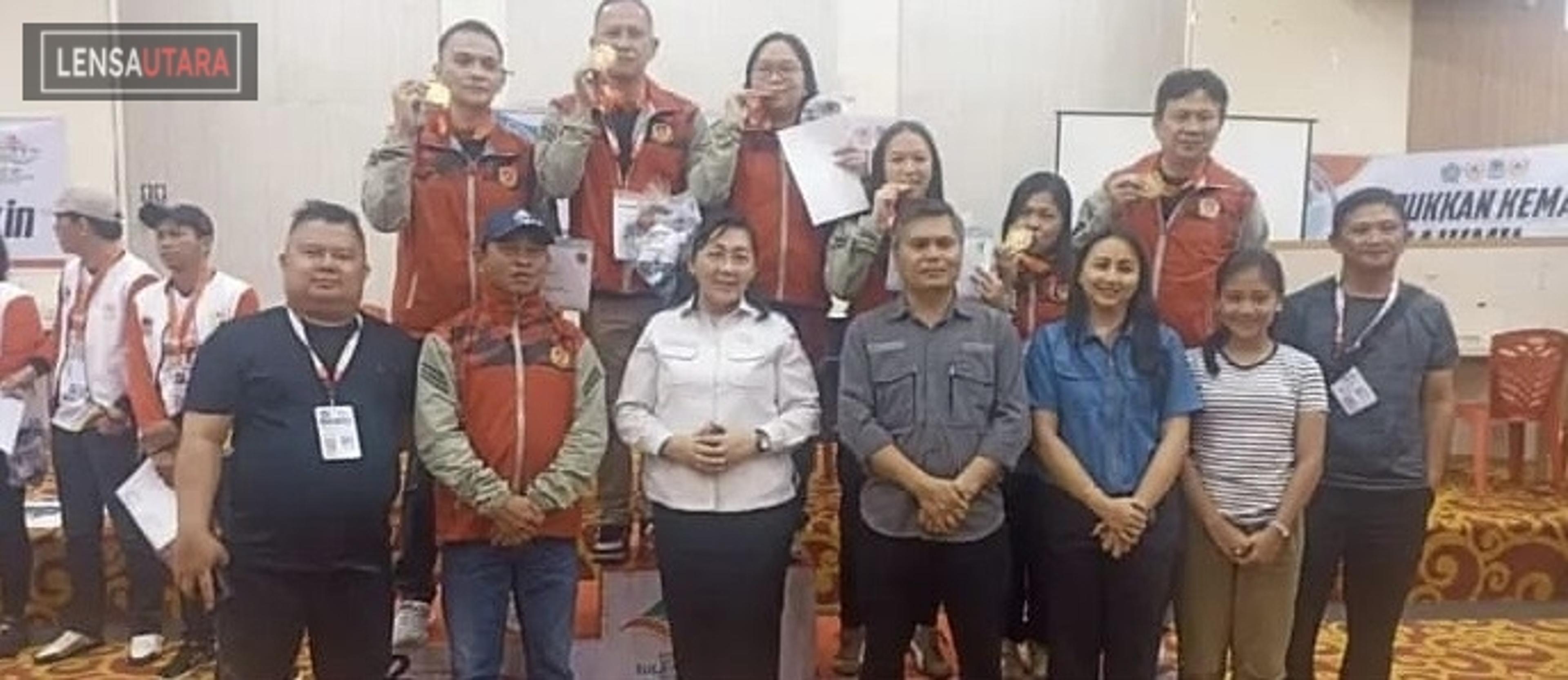 Tim Bridge Beregu Campuran Kota Tomohon Raih Medali Emas di Porprov XII 2025