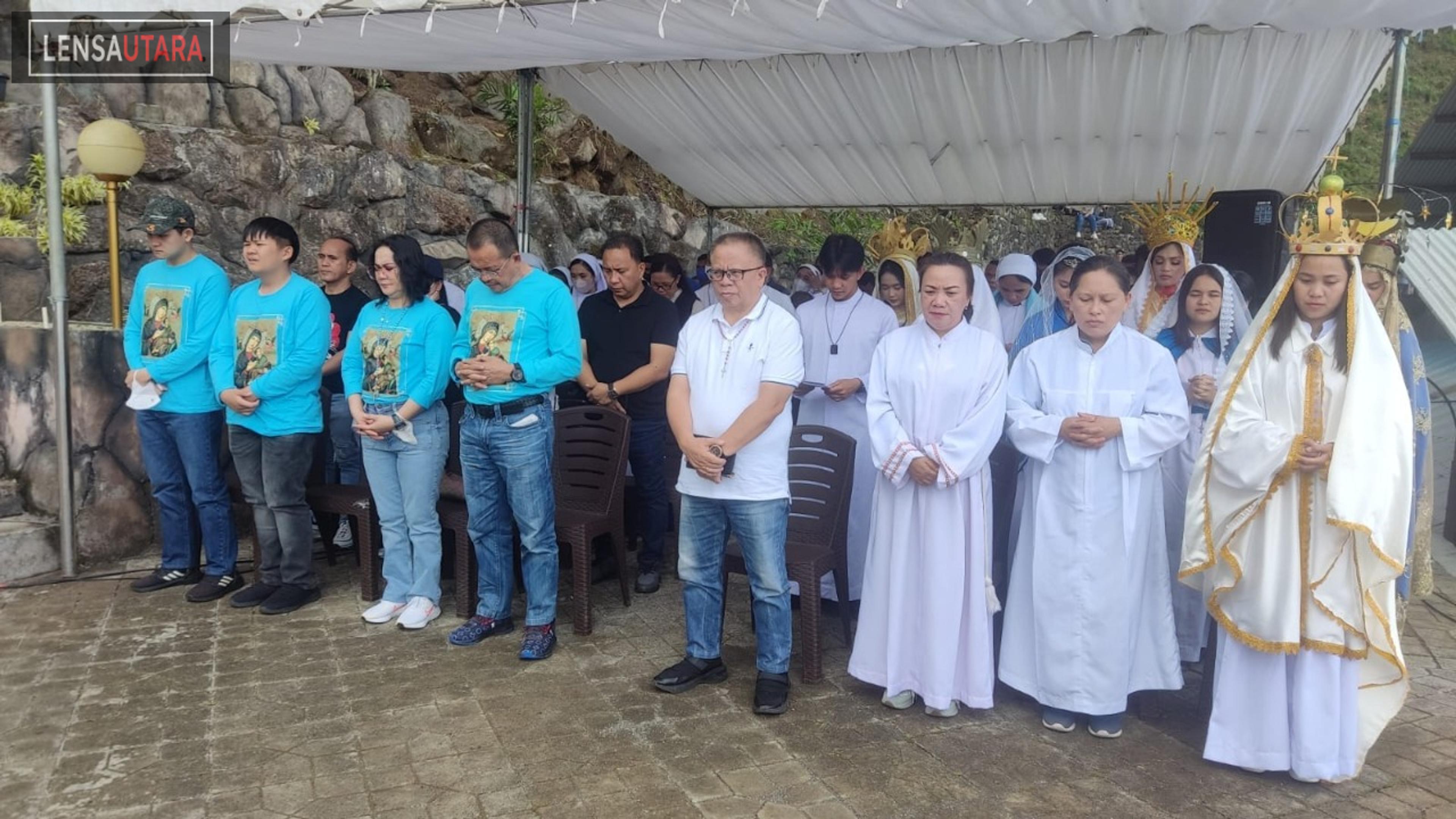 Ziarah Bersama Umat Katolik Kevikepan Tomohon, Lumentut: Semoga Iman Kita Makin Kuat