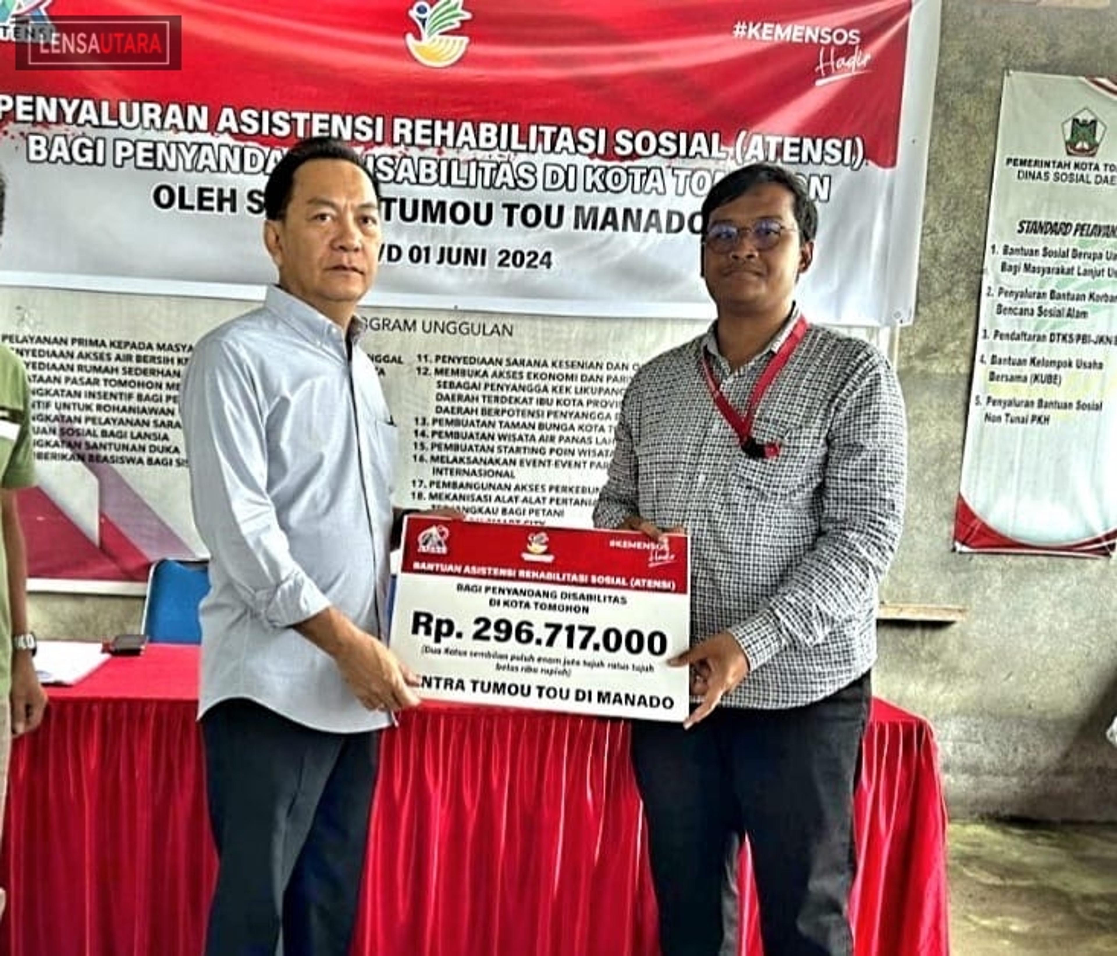 Berkat Lobi Walikota Caroll, 186 Penyandang Disabilitas Terima Bantuan ATENSI