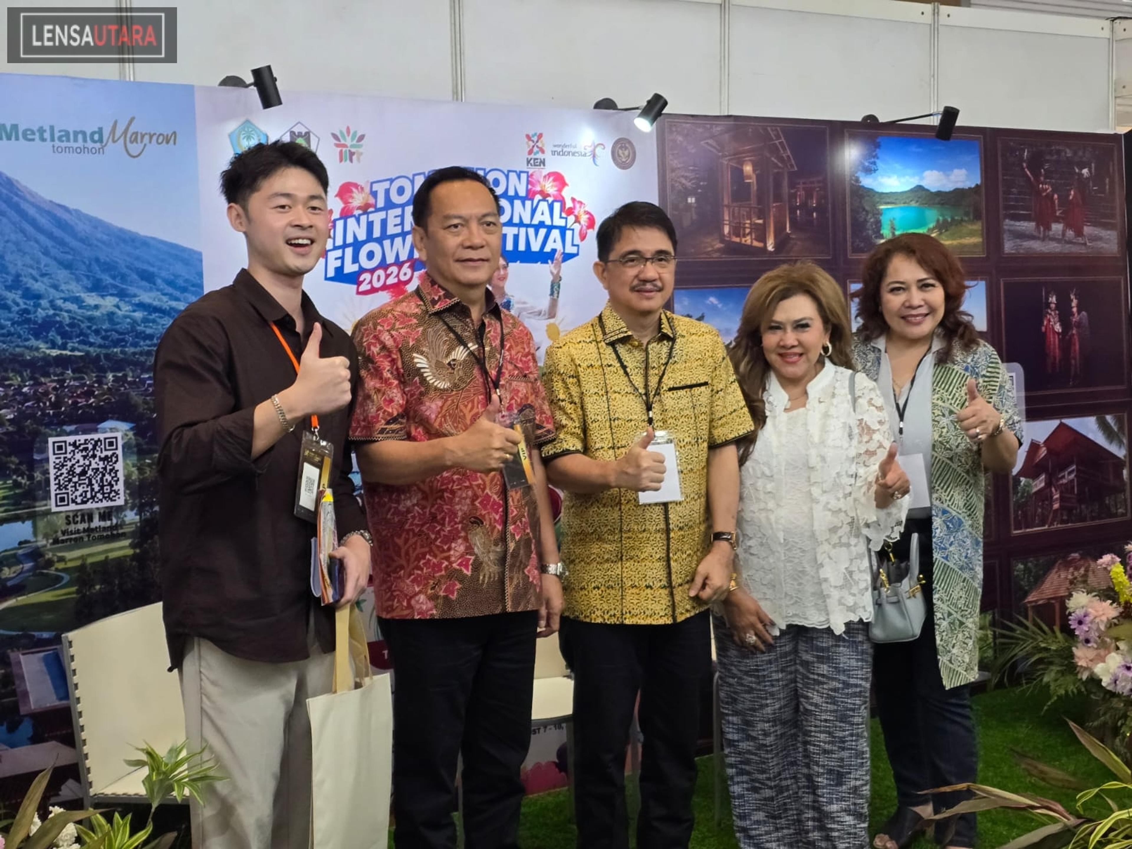 Wali Kota Caroll Senduk Ramaikan Booth TIFF di FLEI 2026, Pesona Tomohon Curi Perhatian Para Pengusaha Muda