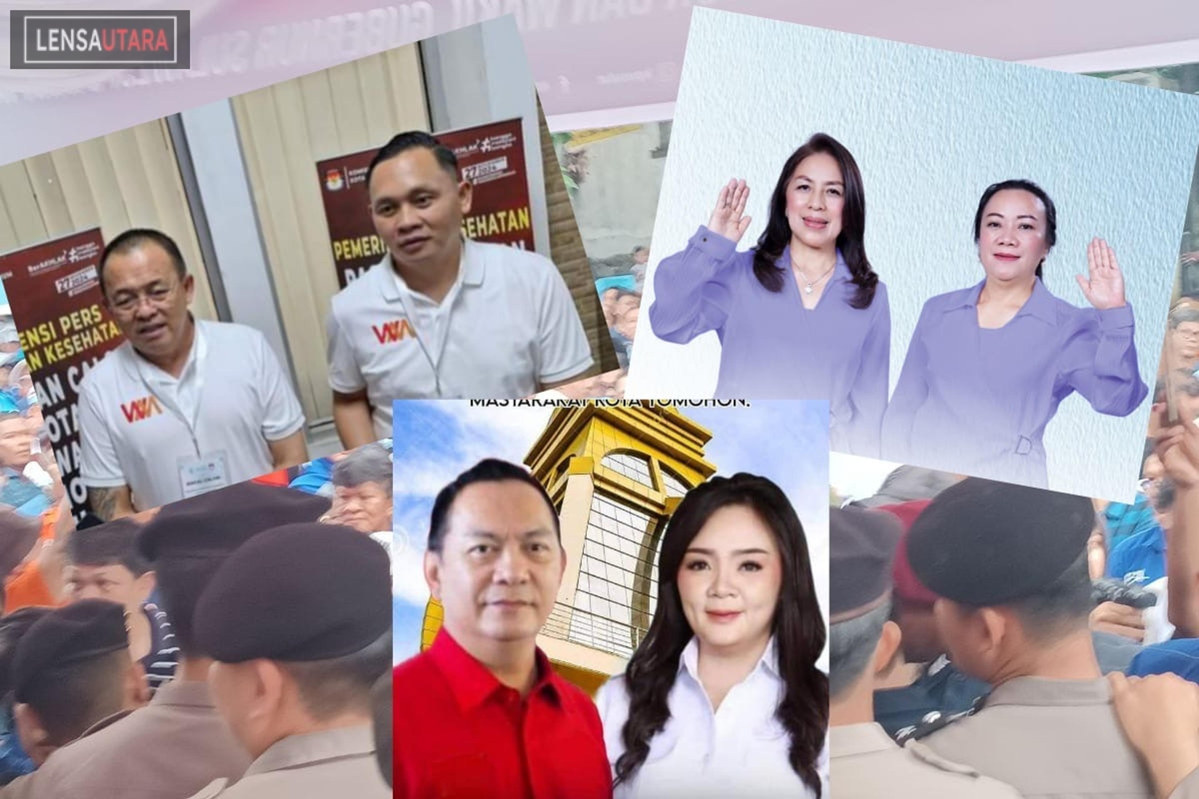 3 Paslon Walikota Tomohon dan Wakil Sudah Mendaftar, Siapa Paling Unggul?