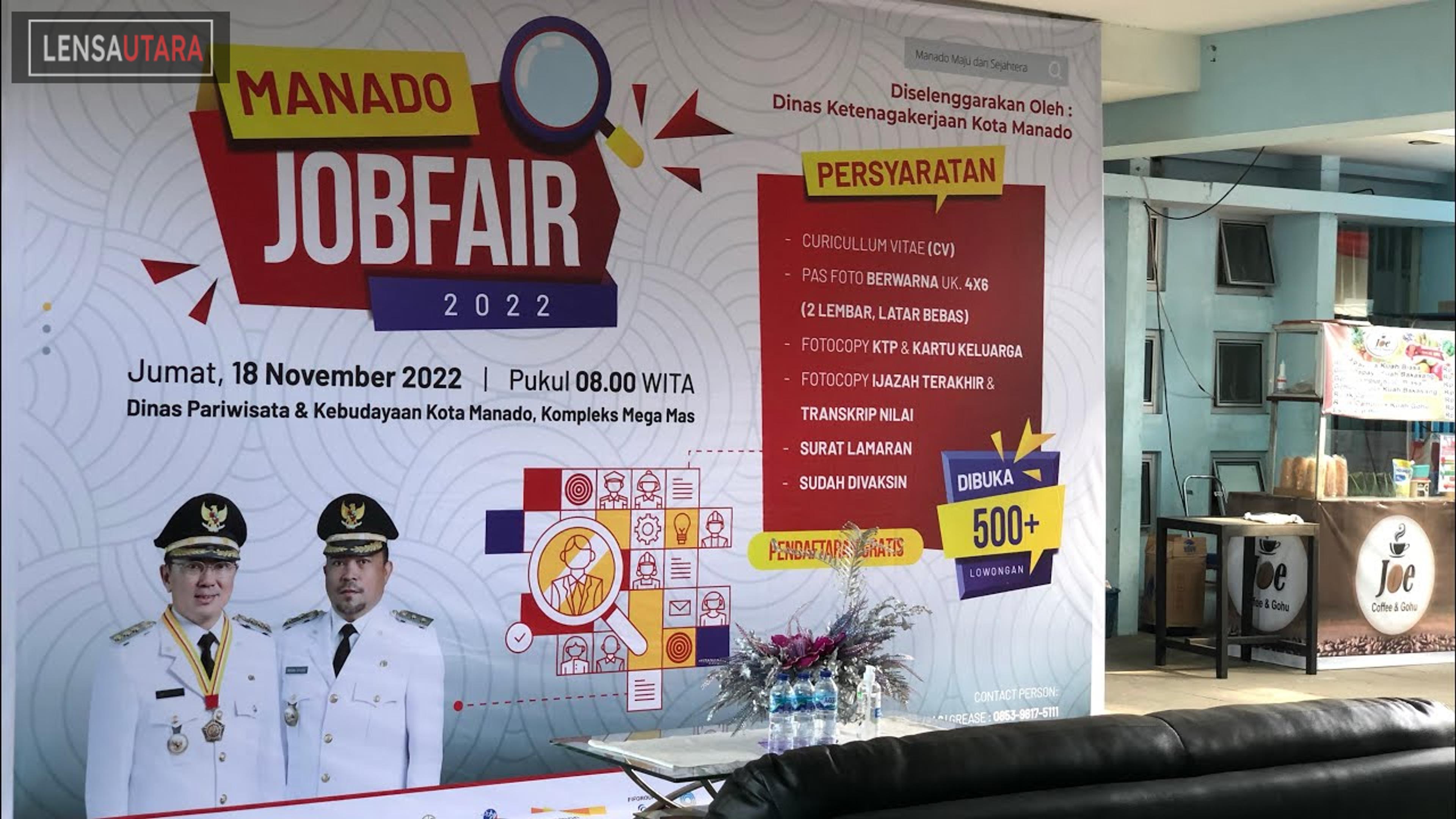 Manado Job Fair 2022: Kurangi Pengangguran untuk Manado Maju dan Sejahtera