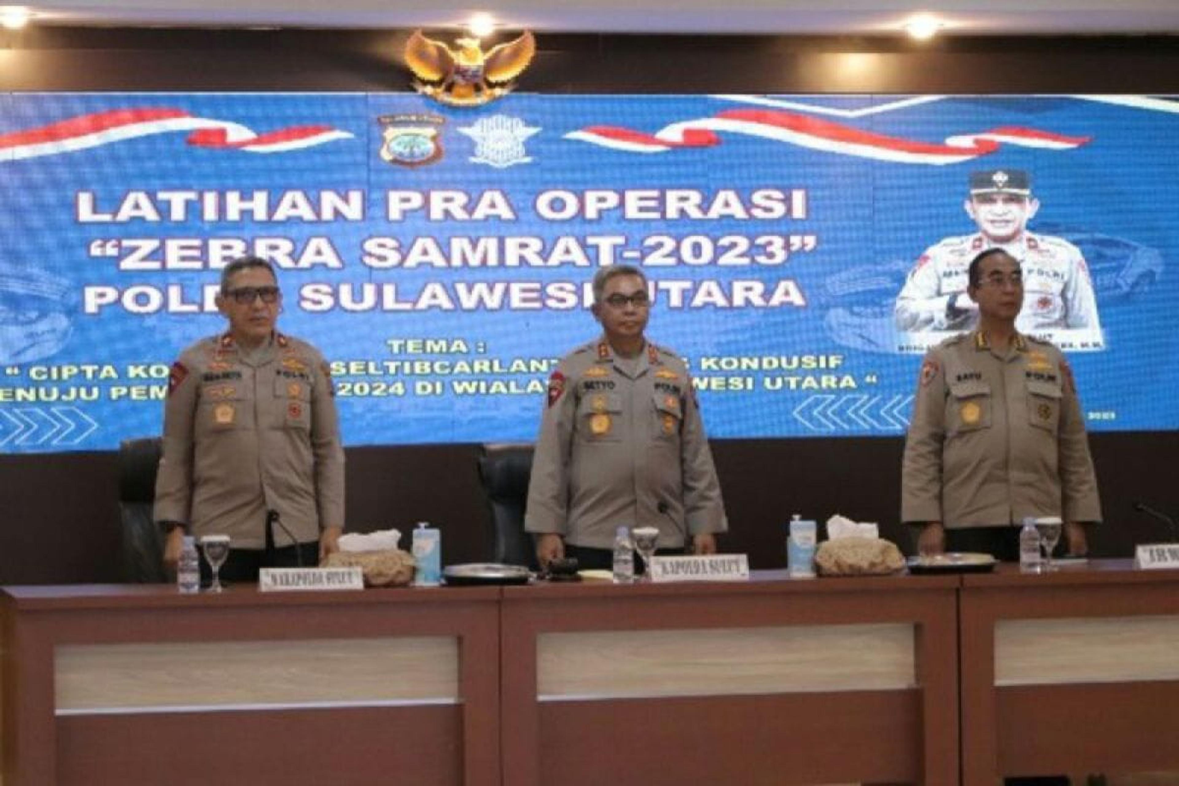 Kapolda Sulut Ingatkan Petugas “Operasi Zebra Samrat” Harus Profesional