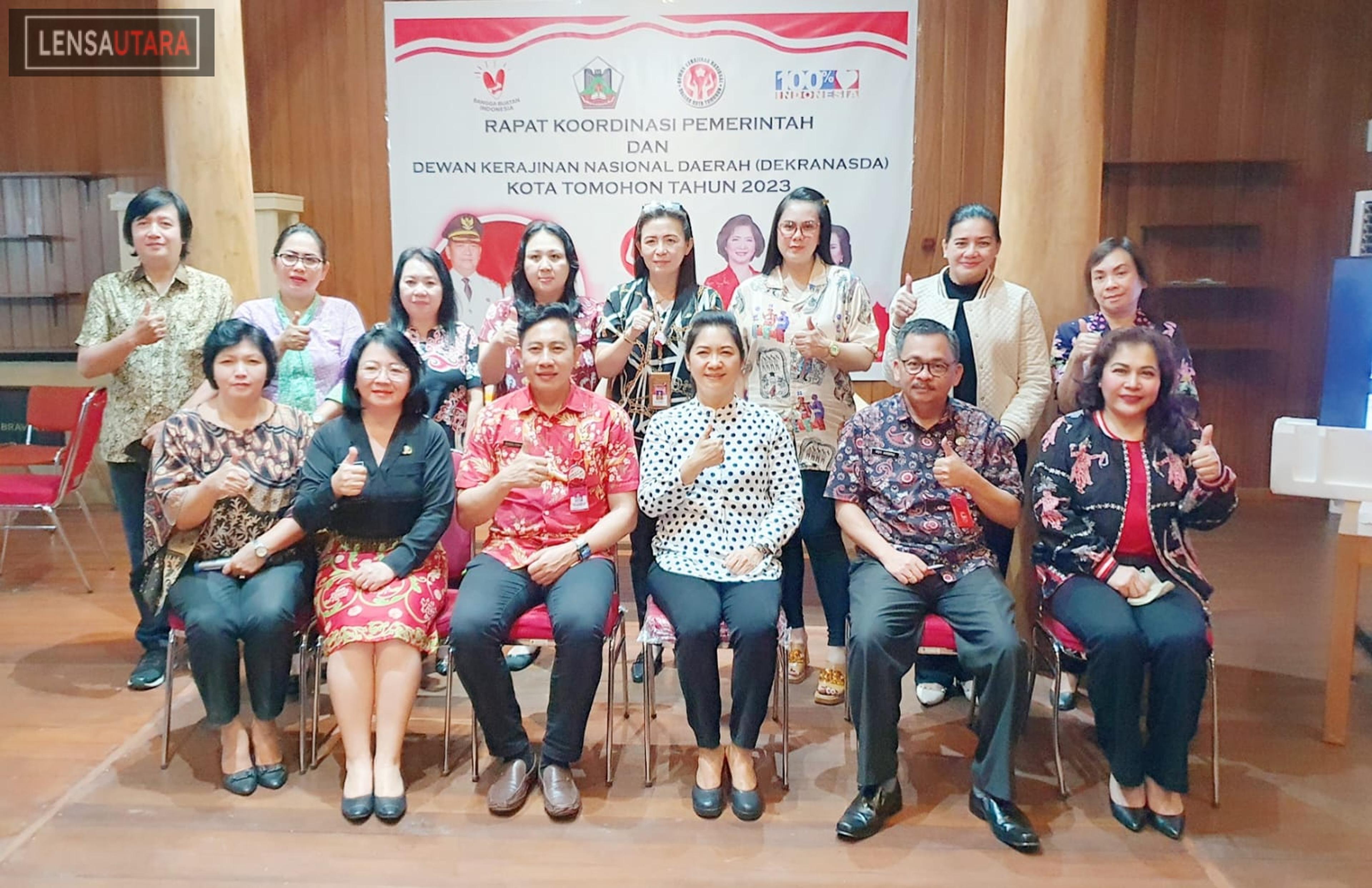 Rakor Dekranasda Kota Tomohon Bahas Pengembangan Produk Lokal