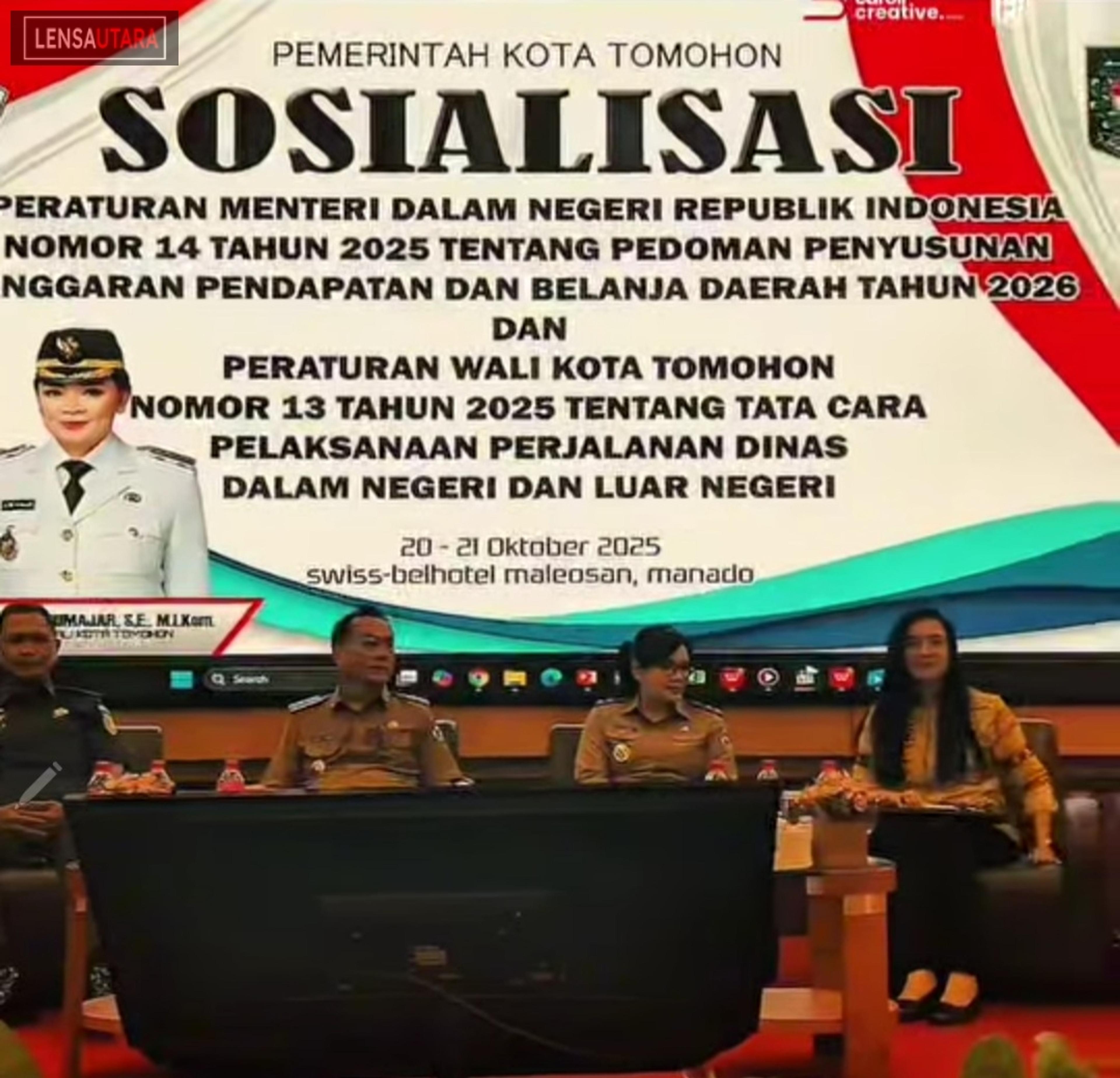 Pedoman Penyusunan APBD Tahun 2026 Disosialisasikan Pemkot Tomohon