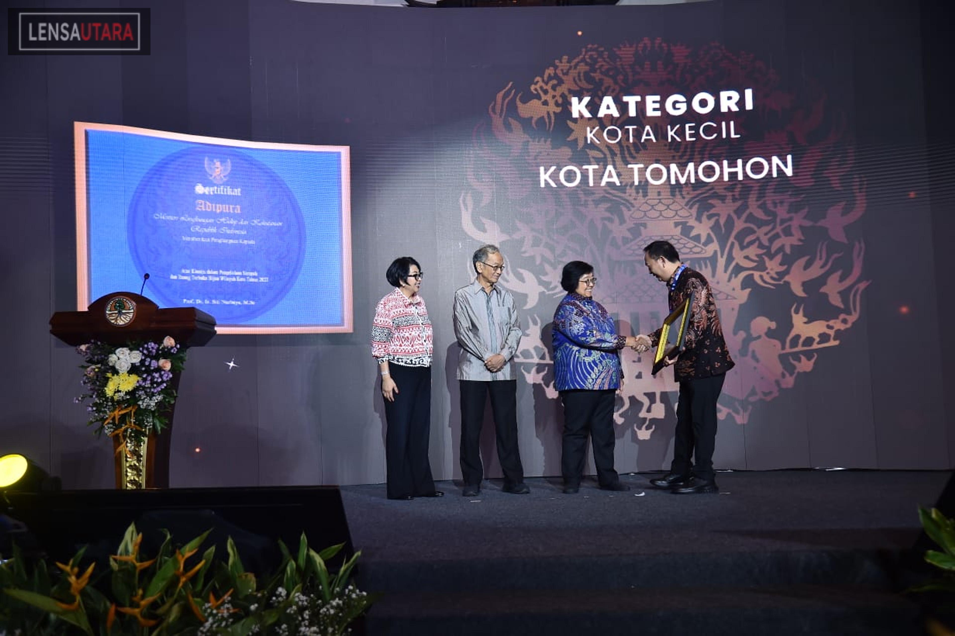 Tomohon Kembali Raih Penghargaan Adipura