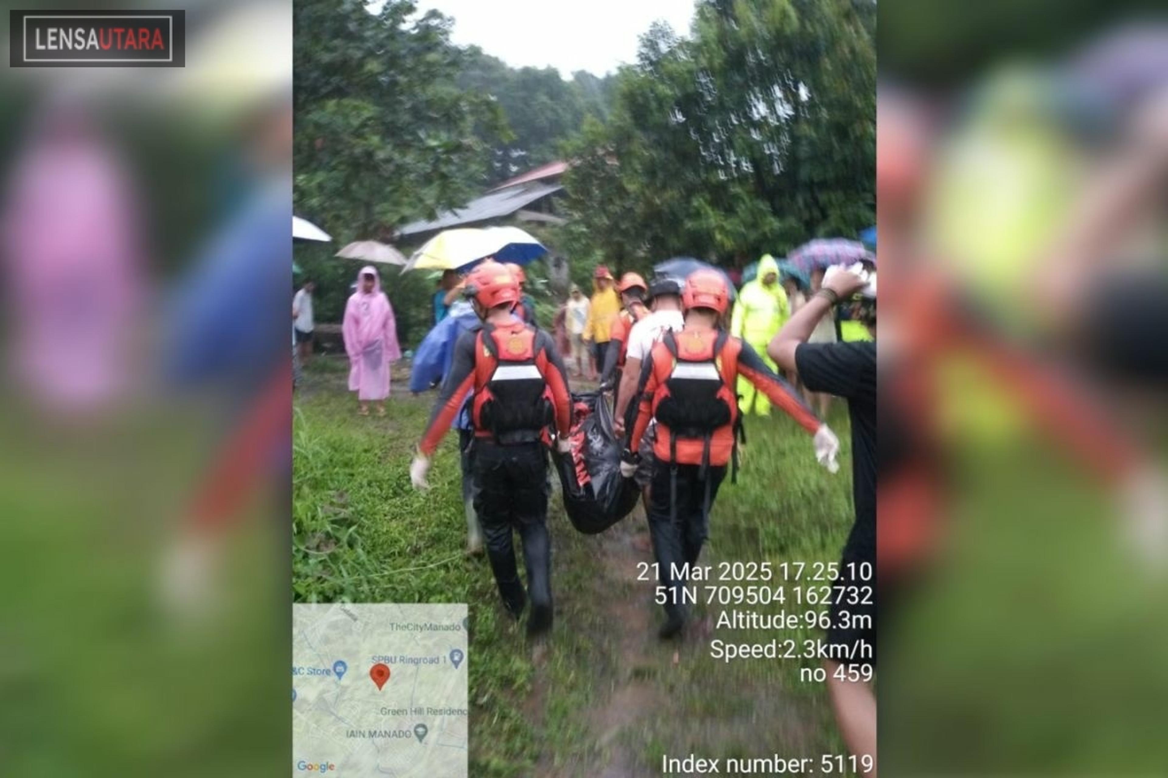 Dua Warga Manado Meninggal Tertimbun Longsor Saat Bencana