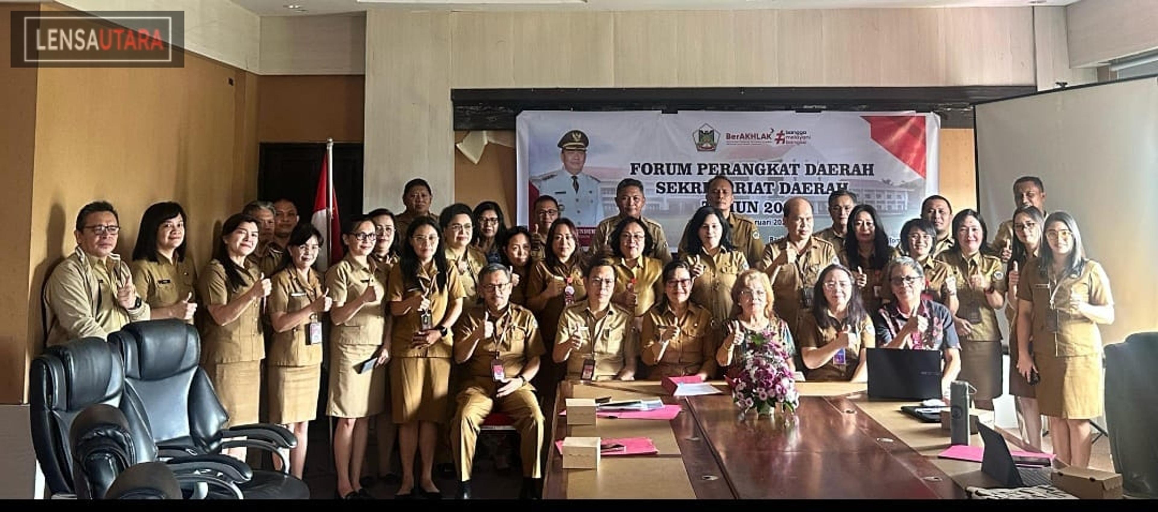 Untuk Penyusunan RKPD 2026, Sekda Kota Tomohon Gelar Forum Perangkat Daerah