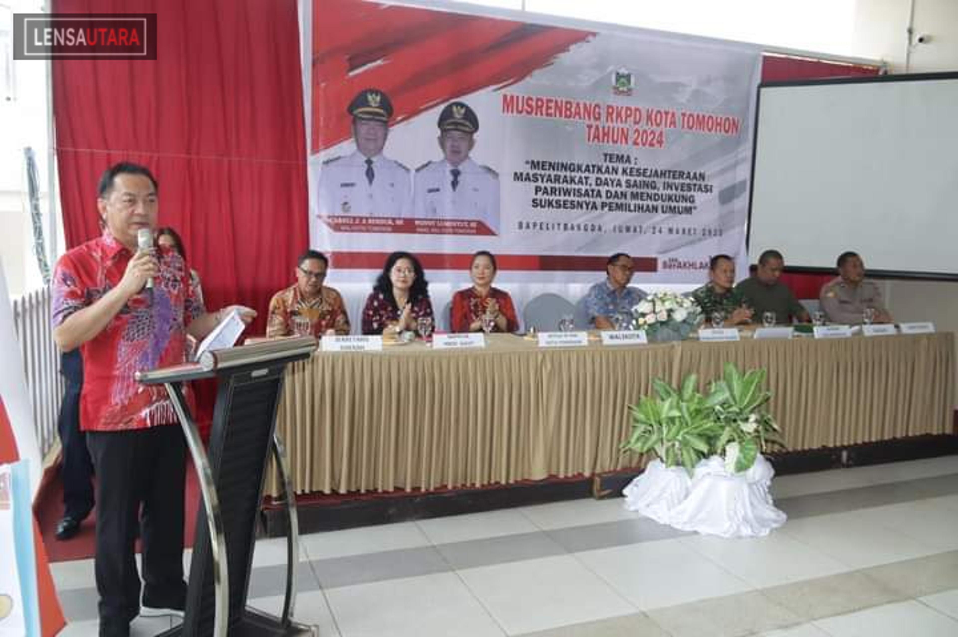 Musrenbang RKPD Kota Tomohon Tahun 2024, Caroll Senduk: Komitmen Pemkot Untuk Terus Berinovasi