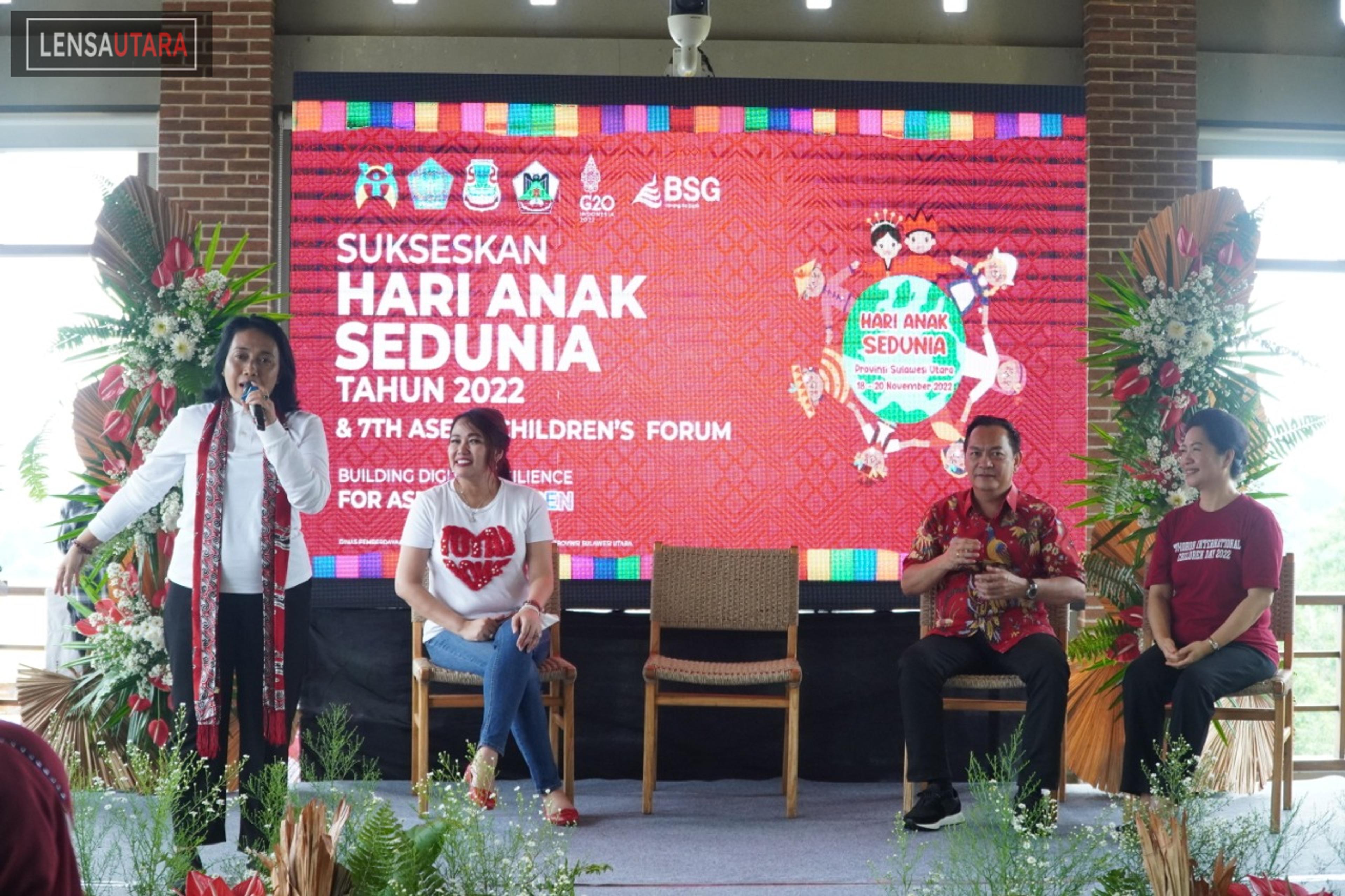Kunjungi Tomohon, Menteri P3A Ajak Anak-Anak untuk Tingkatkan Kreatifitas