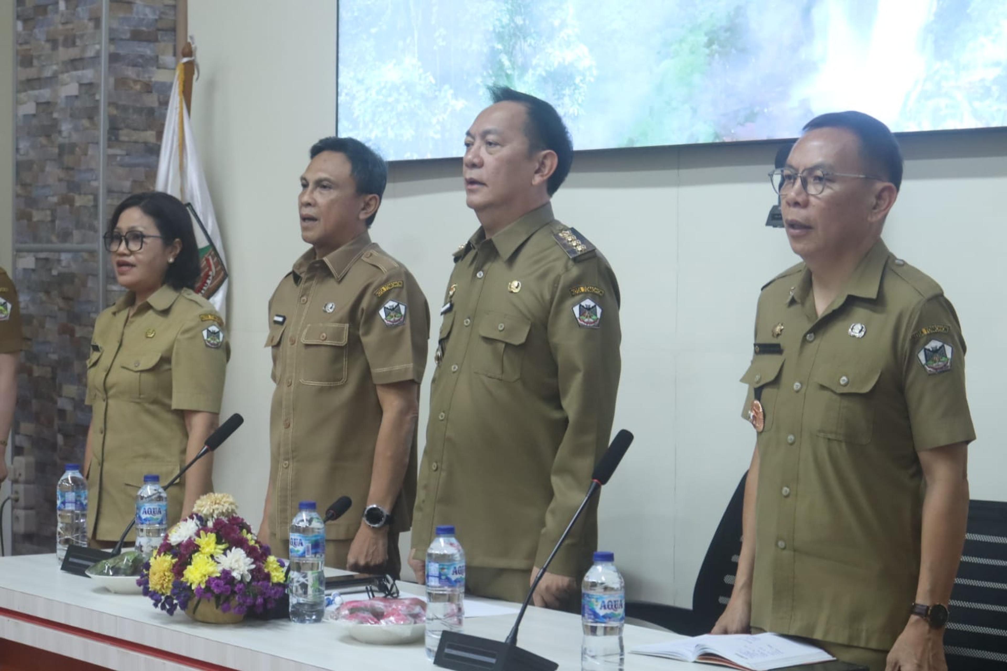 Wali Kota Tomohon Pimpin Rakor dan Evaluasi Pemerintahan, Bahas 8 Masalah