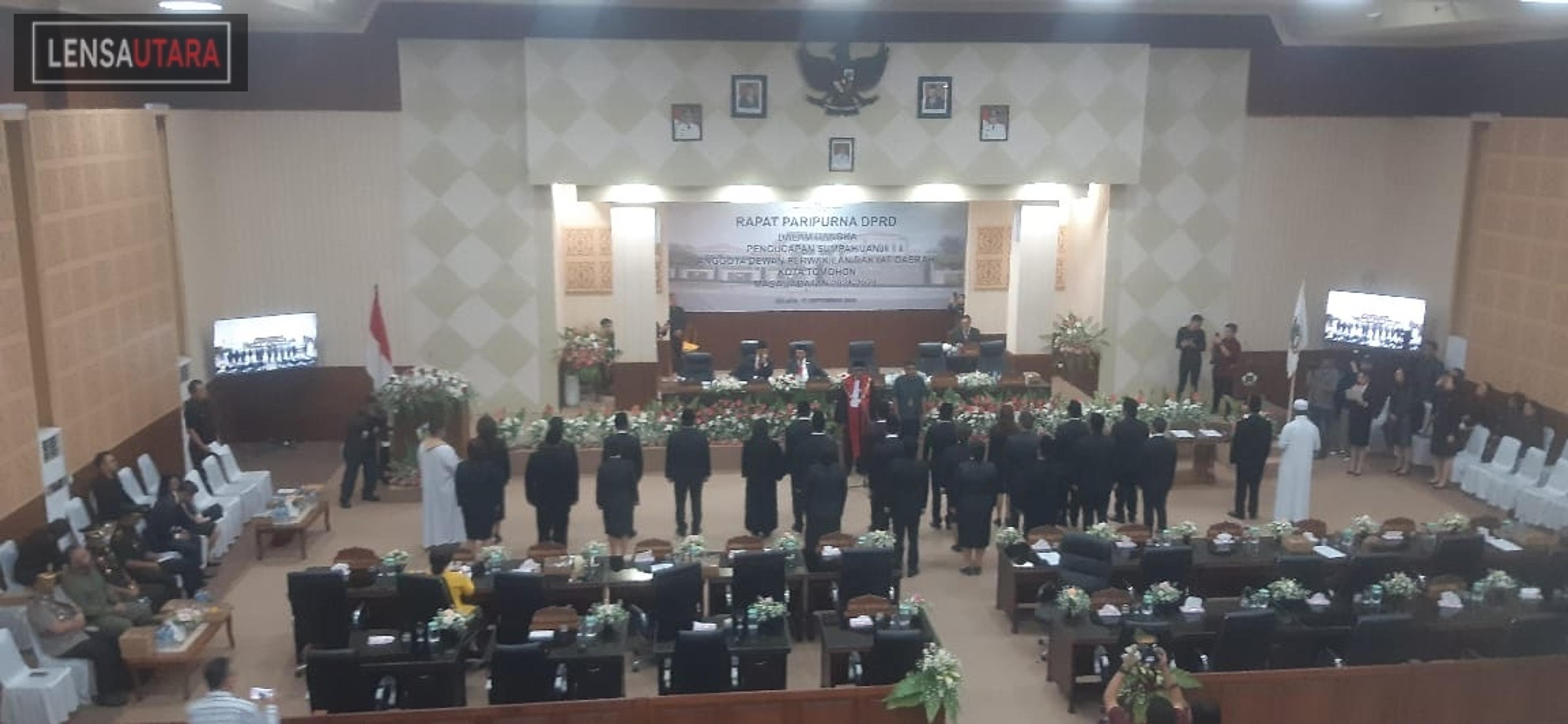 Anggota DPRD Tomohon Periode 2024-2029 Resmi Dilantik