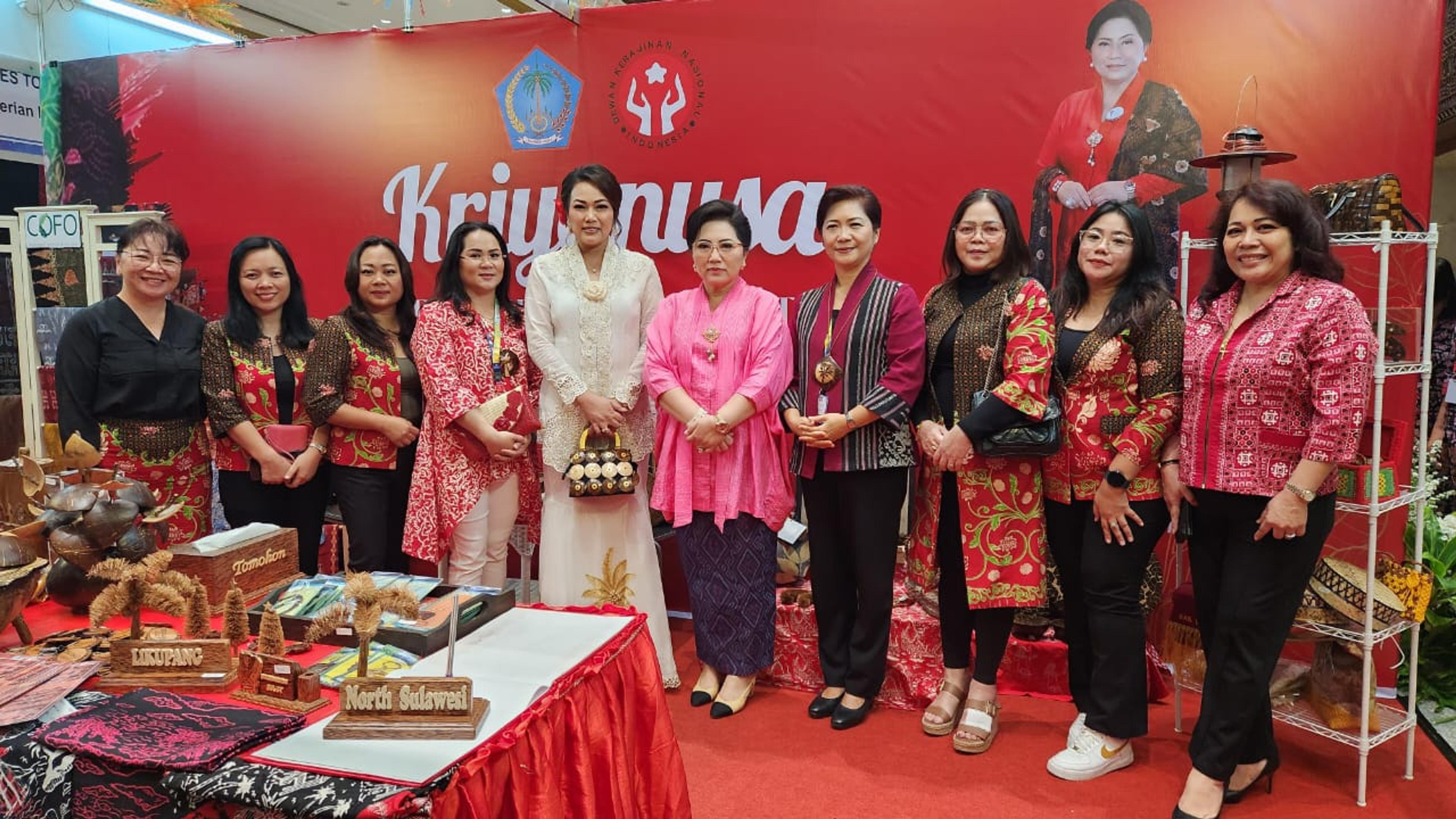 Dekranasda Tomohon Ikut Serta Pameran Kriyanusa 2023 di Jakarta