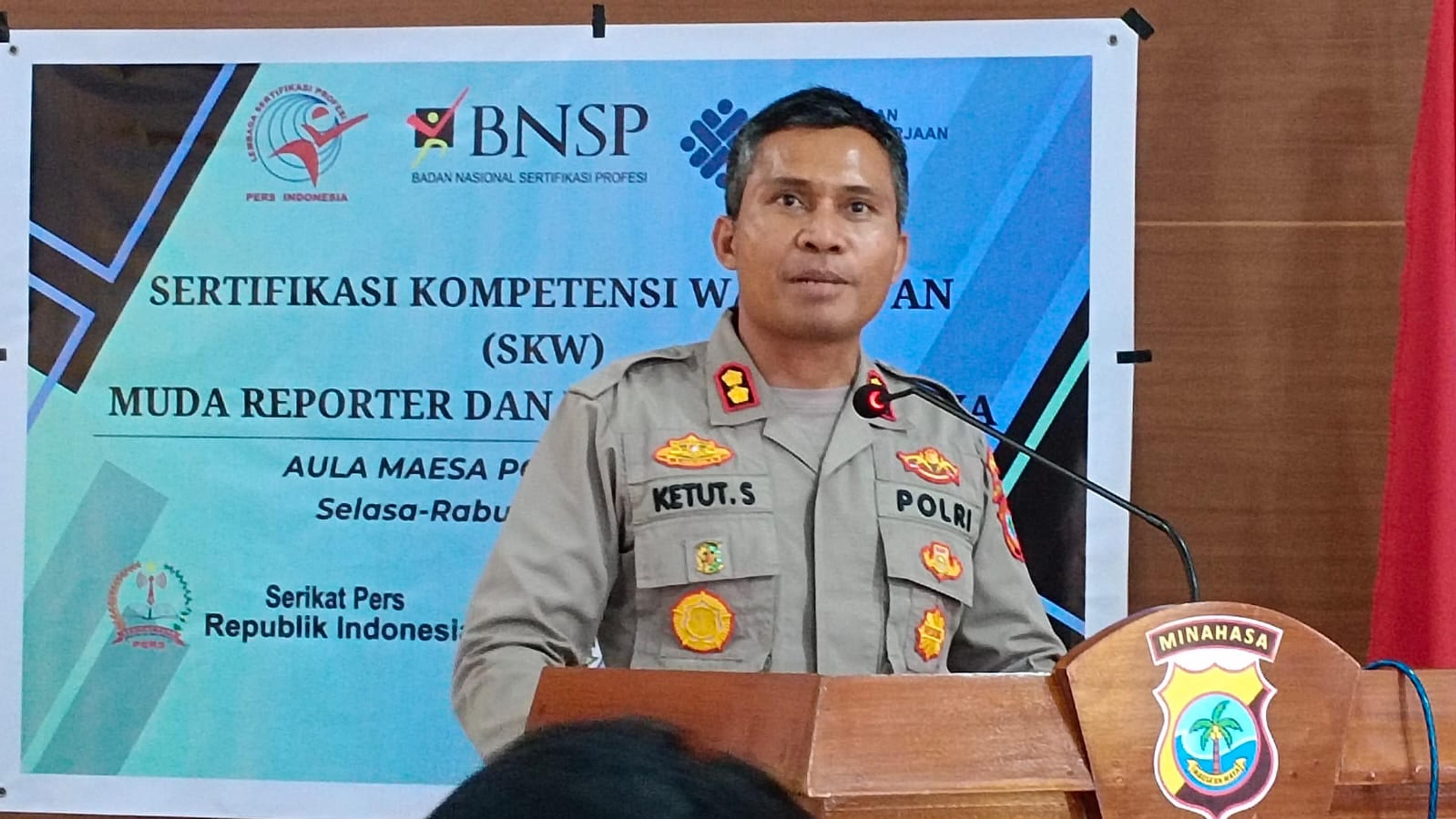 Buka Kegiatan SKW, Kapolres Ketut Suryana Harap Wartawan Lebih Profesionalisme
