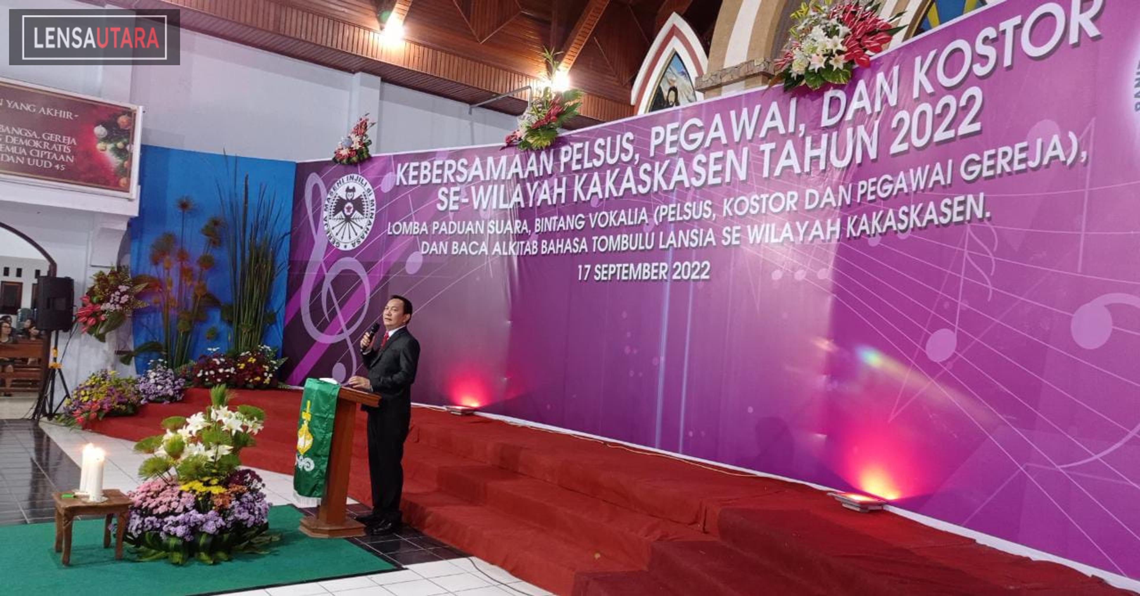 Walikota Tomohon dalam Kebersamaan Pelsus, Pegawai, Kostor se-Wilayah Kakaskasen