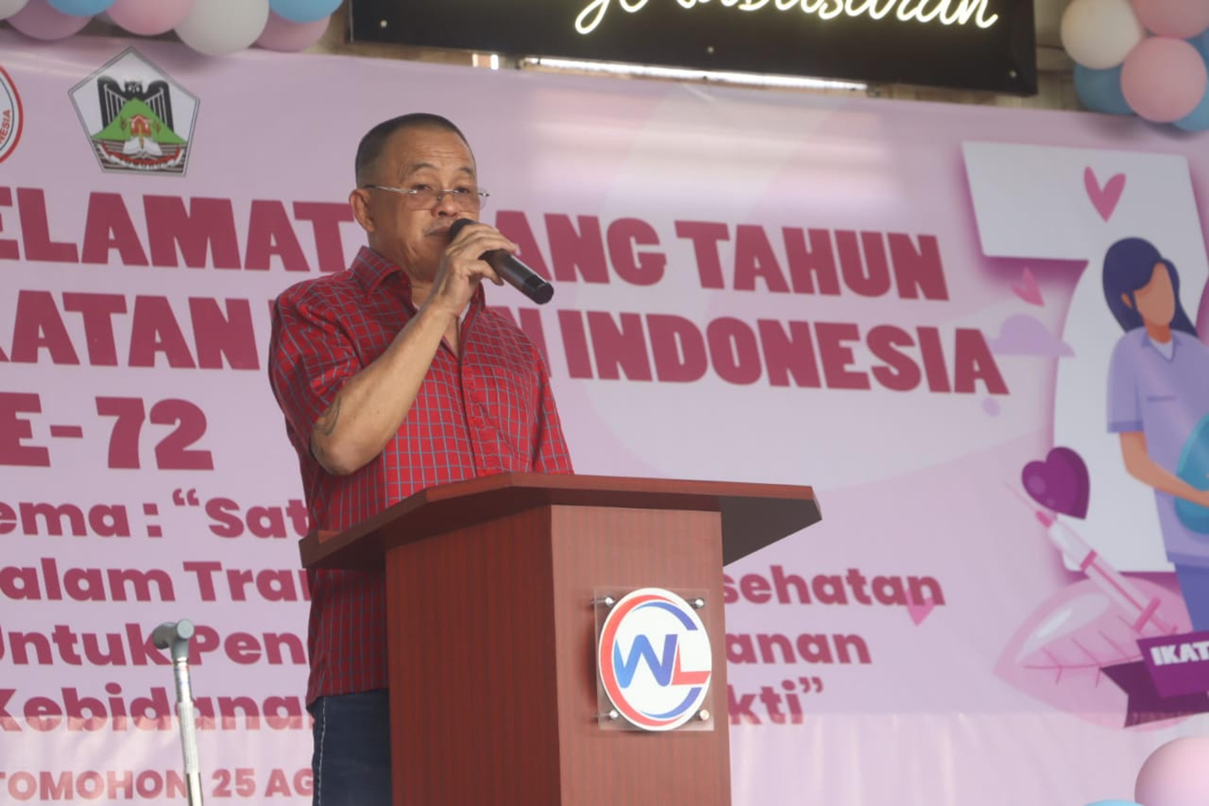 Hadiri HUT ke-72 Ikatan Bidan Indonesia, Lumentut: Tingkatkan Komunikasi dan Terus Eksis