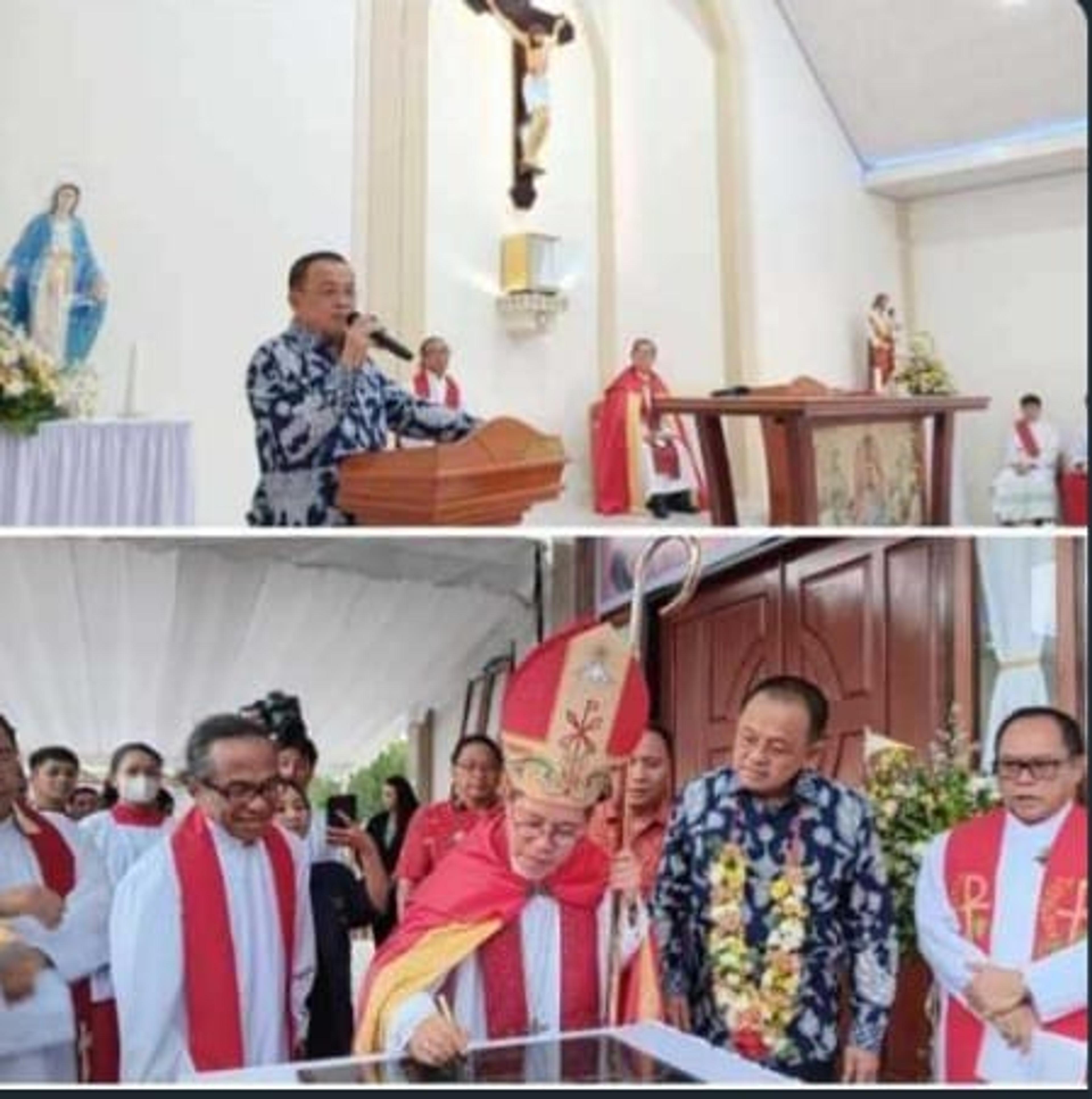 Pentahbisan Gereja Katolik Salib Suci, Lumentut: Umat Terus Wartakan Firman