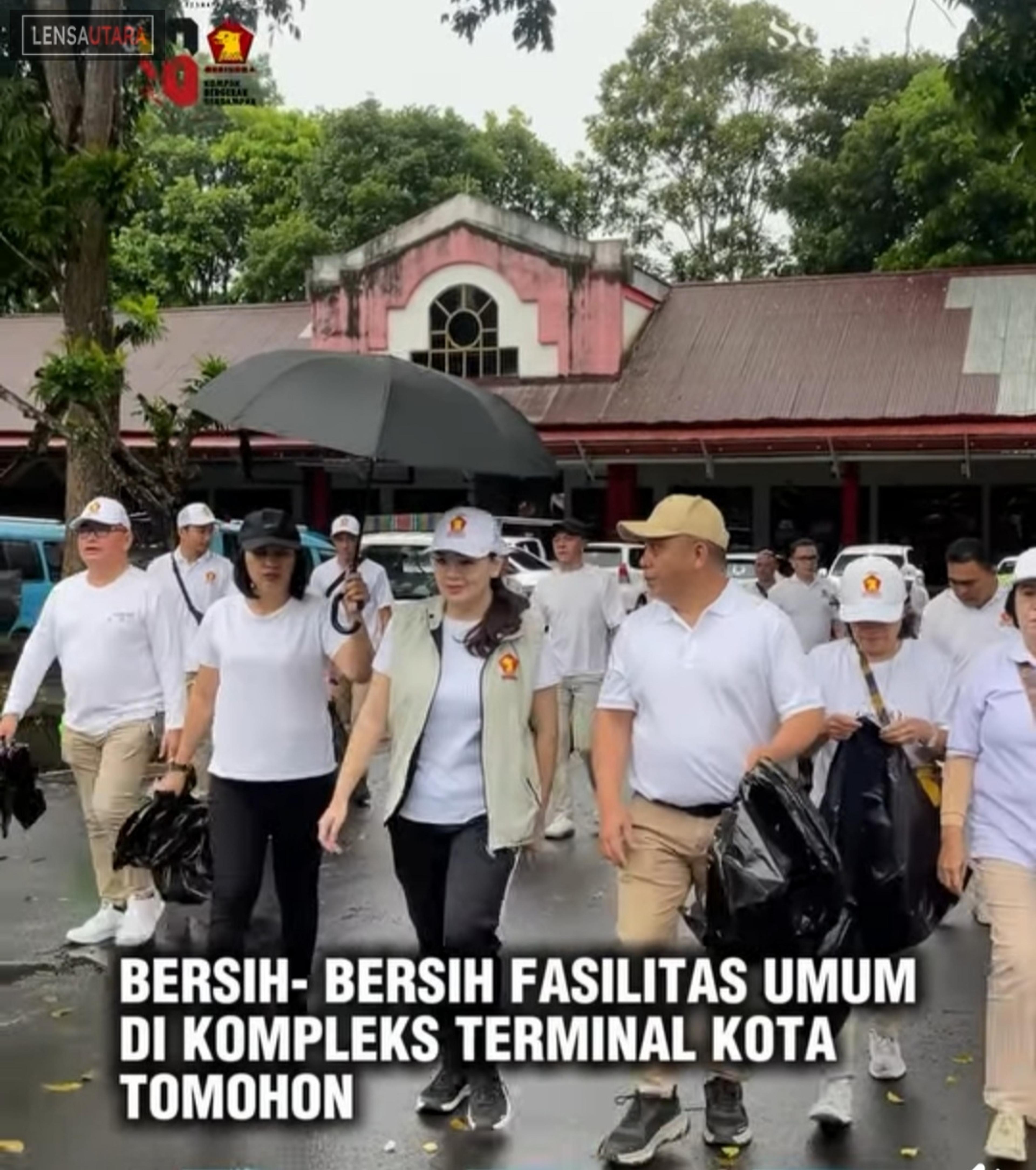 Rayakan HUT ke-18, Gerindra Tomohon Gelar Bersih-bersih dan Kunjungi Panti Asuhan