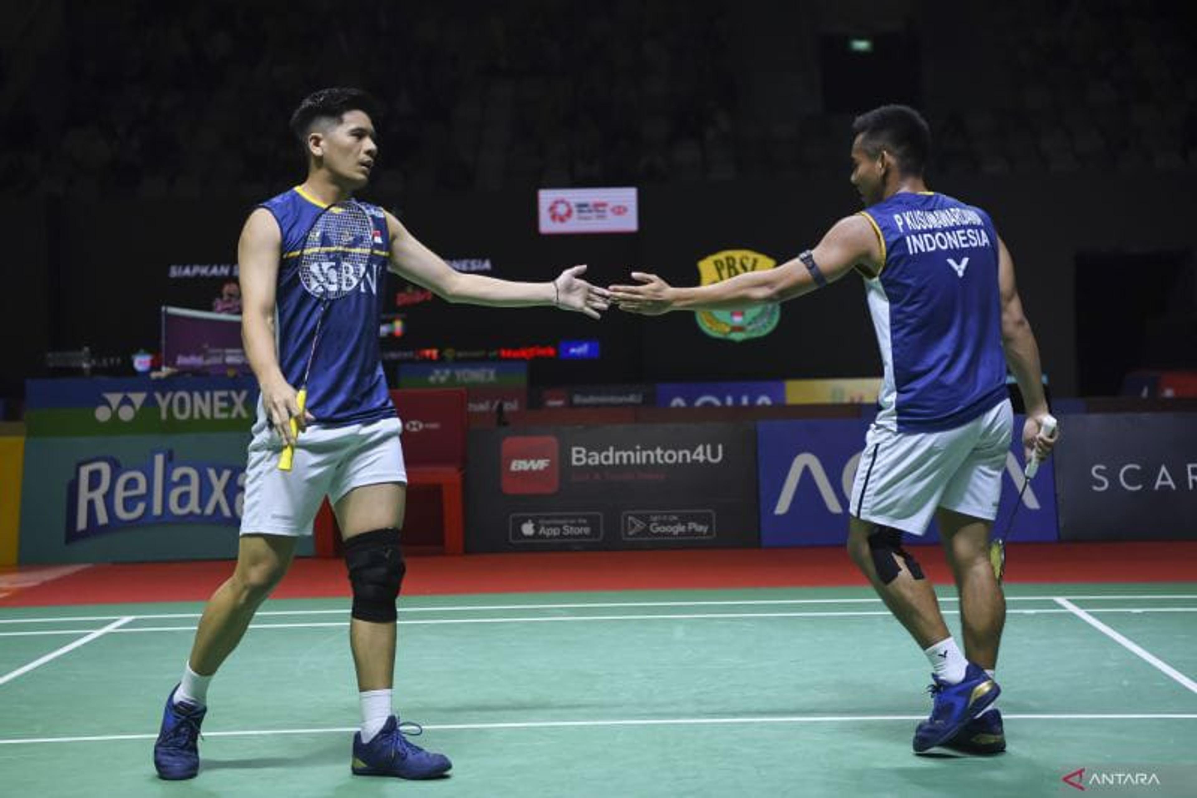 Pramudya/Yeremia Rambitan Kalahkan Seniornya ‘The Daddies’ di Indonesia Open