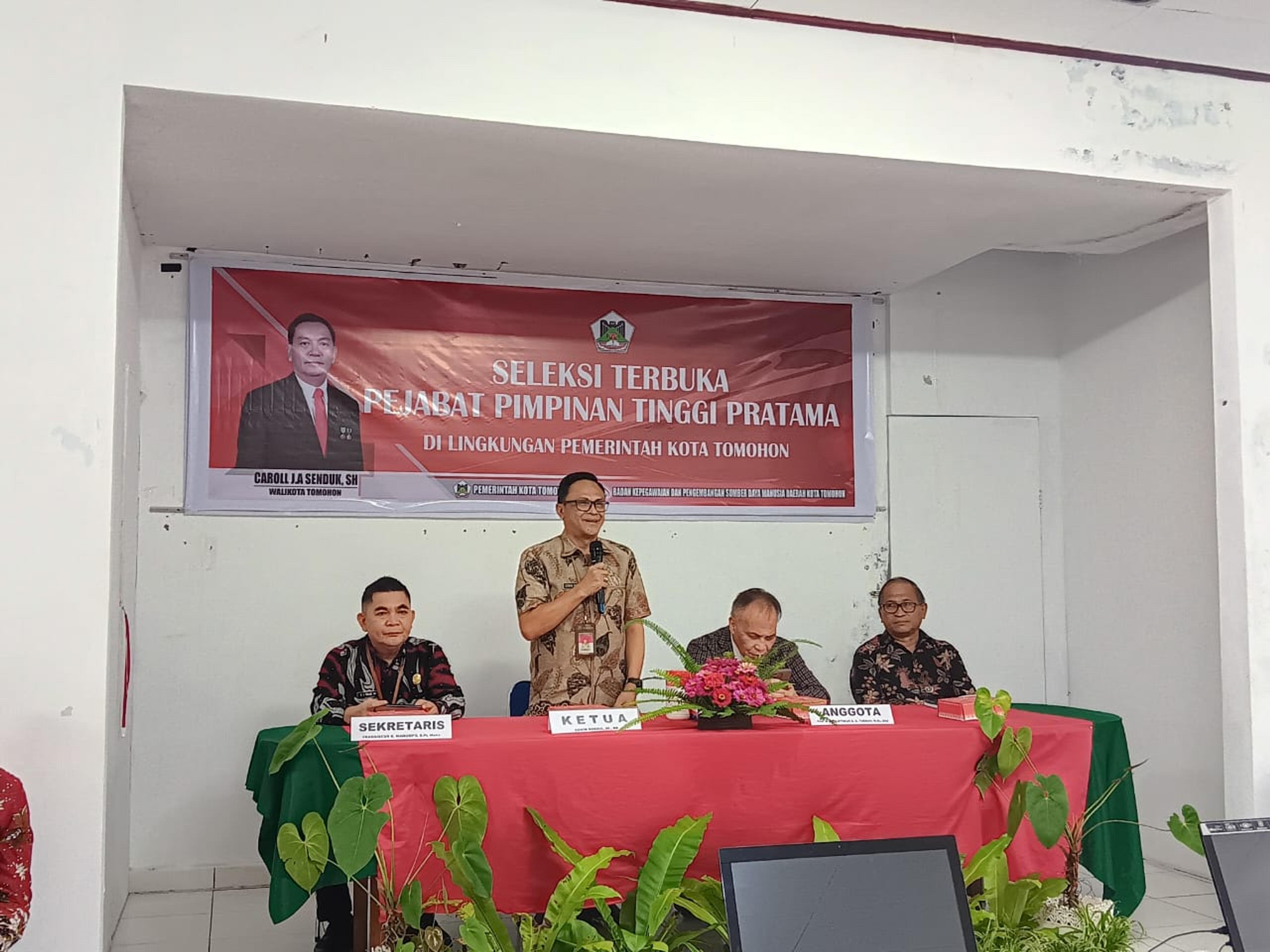 Pemkot Tomohon Gelar Seleksi Terbuka Pengisian Jabatan Tinggi Pratama