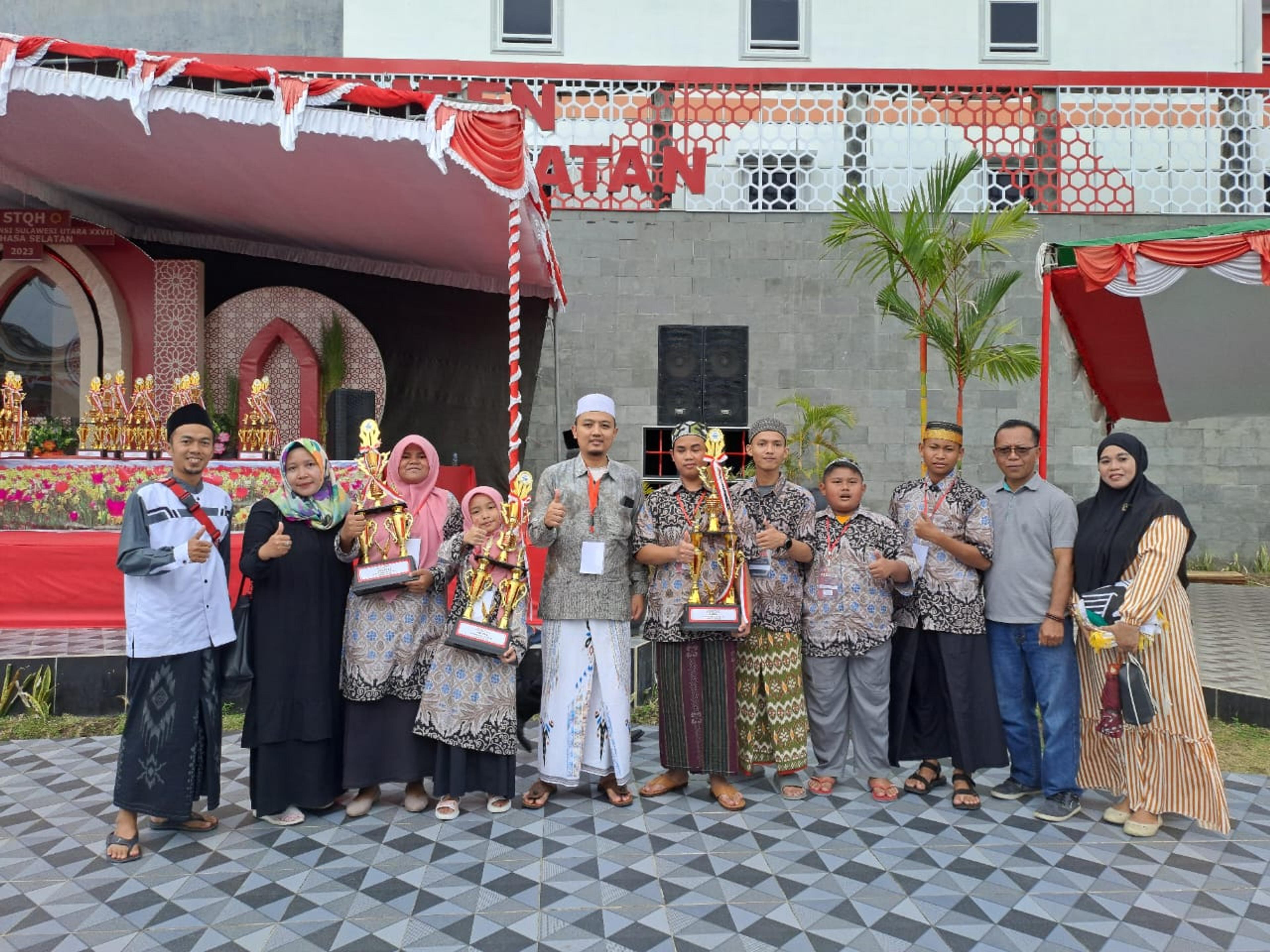 Membanggakan, Hilmanu Yasir cs Raih Prestasi Tilawatil Qur’an dan Hadist Tingkat Provinsi SULUT