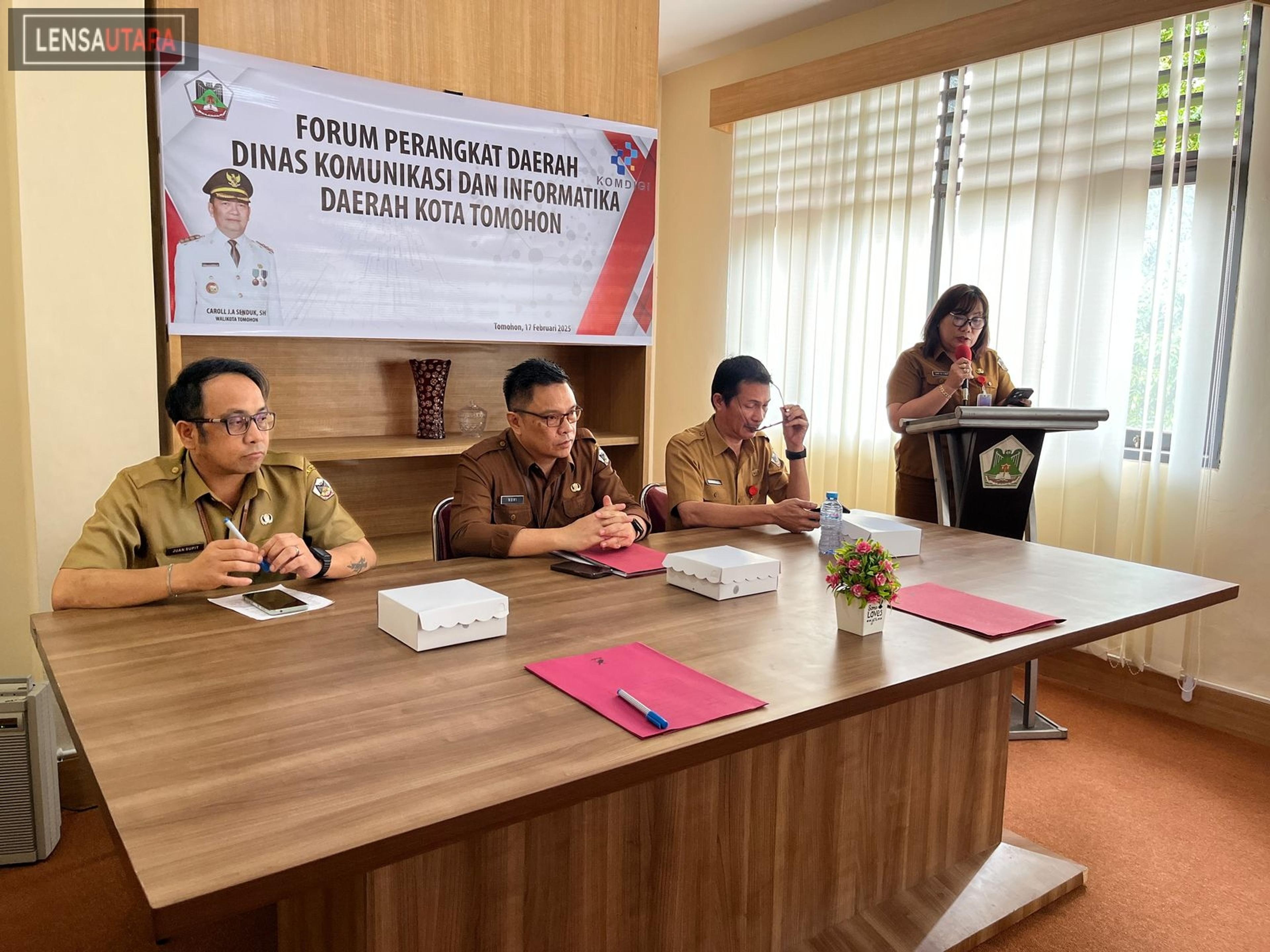 Dukung Transparansi Informasi serta Pelayanan Publik Berbasis Digital, Dinas Kominfo Tomohon Gelar FPD